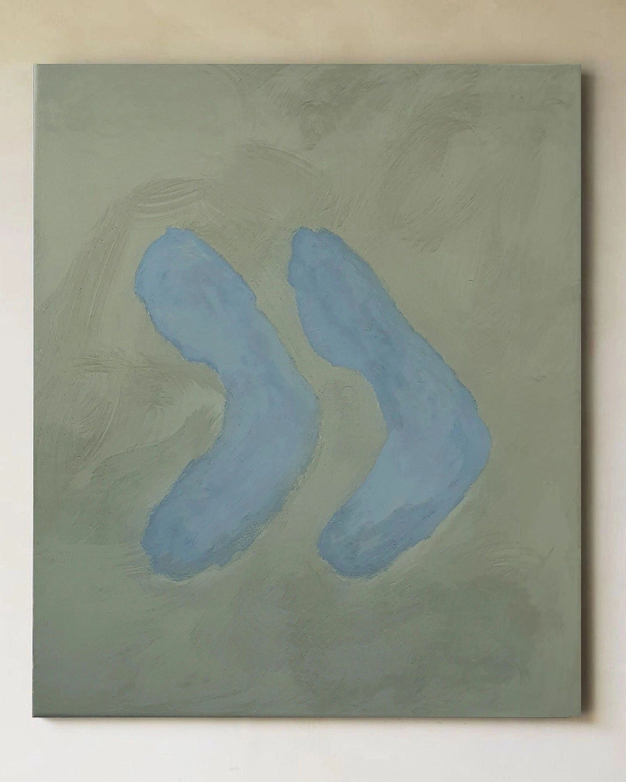 'Underwater dots/cerulean' painting by Yeliza Gevorgyan | The Oblist