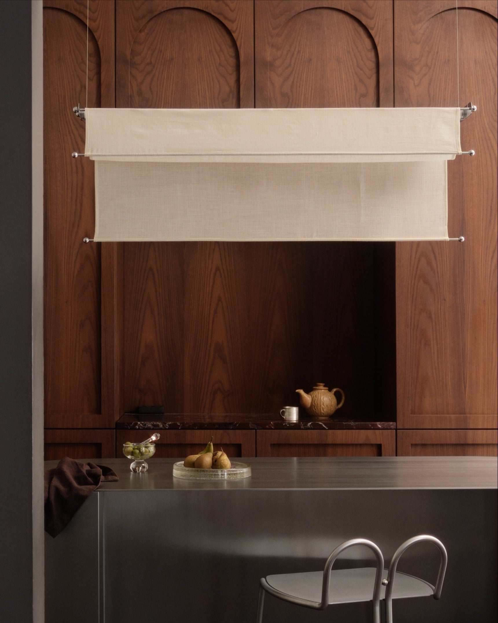 Vento Pendant by Caia Leifsdotter | The Oblist — linen shade, modern design
