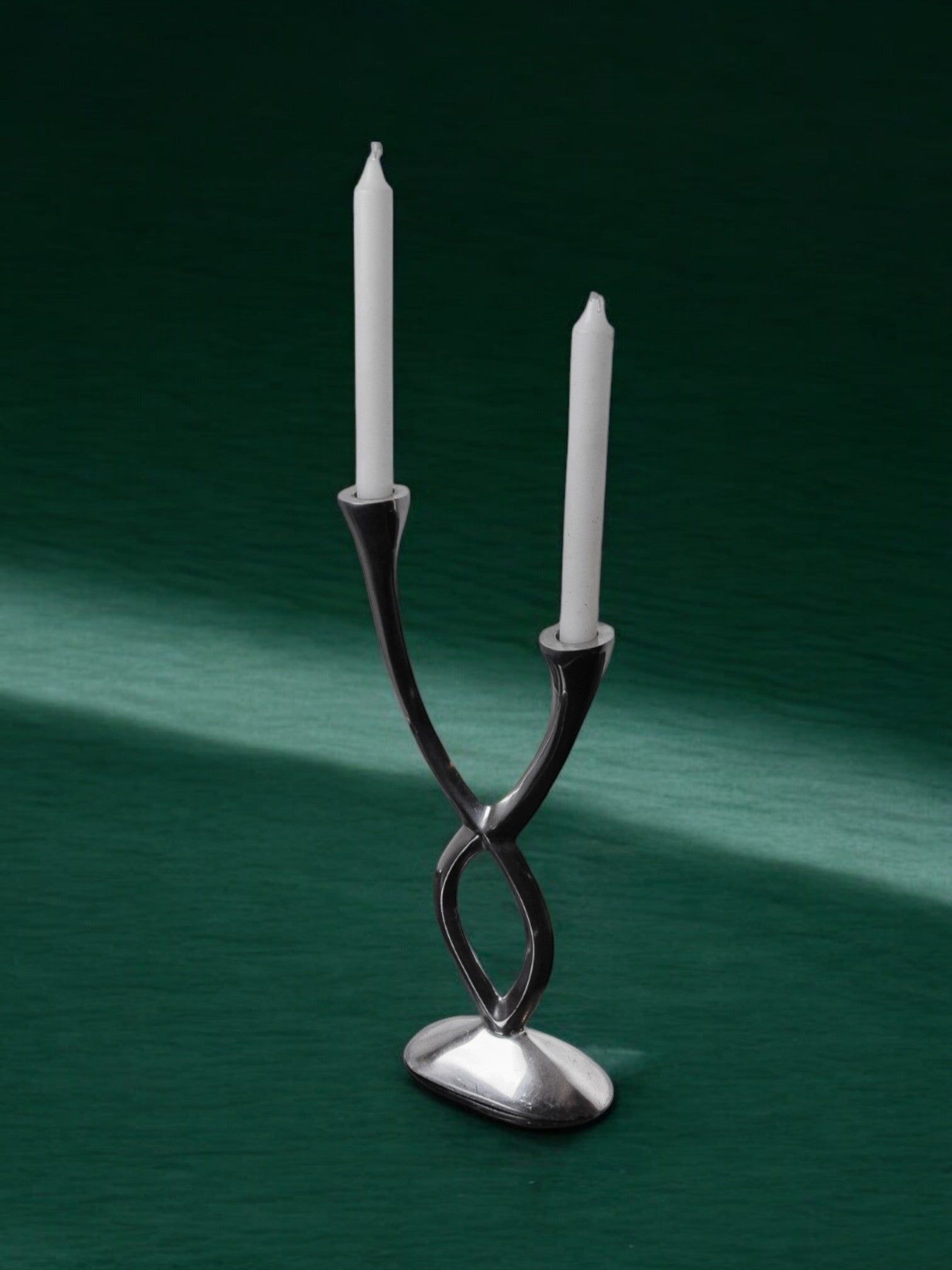 Candleholder by Matthew Hilton, England, 1980s by Malamar Studio | The Oblist — polished metal, vintage design