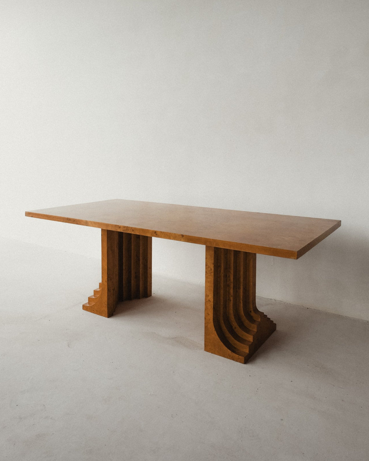 Burl Wood Dining Table by Carlo Scarpa 1960s/1970s — side angle