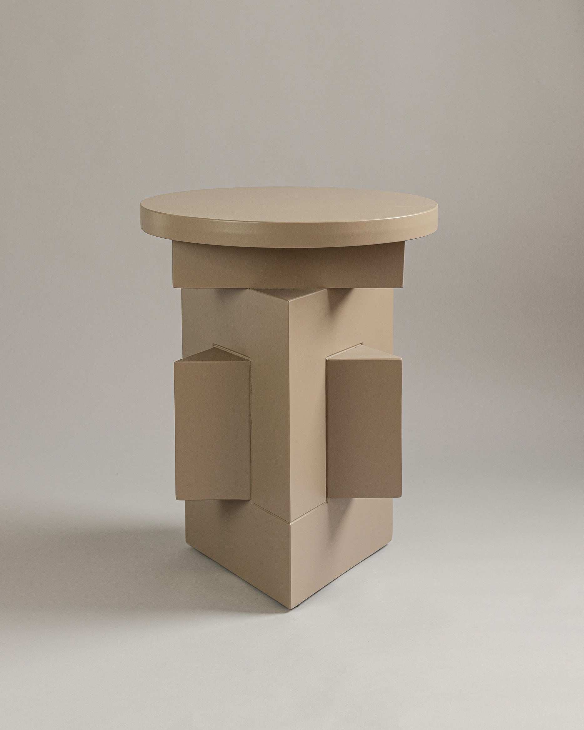 Lacquered Side Table - ASTER Series by Daniel Couttolenc, Lacquered MDF — lifestyle setting
