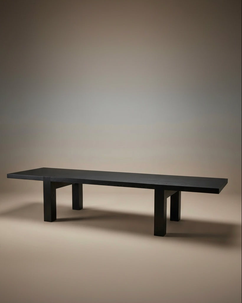 Jose Maria Solid Oak Dining Table by No Age Studio LLC | The Oblist
