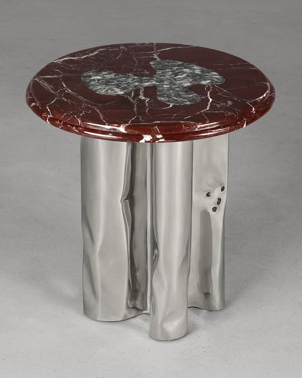 Steel and Stone Side Table - Reverie Series by Nitush Aroosh by Nitush Aroosh | The Oblist
