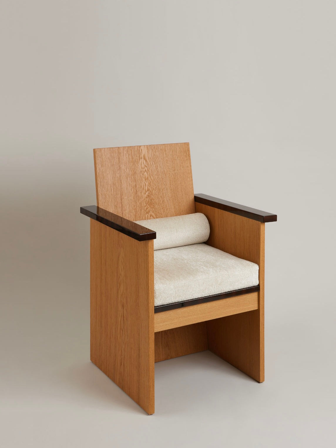 Le Parfait Armchair by HAUVETTE & MADANI | The Oblist — oak wood, upholstered seat