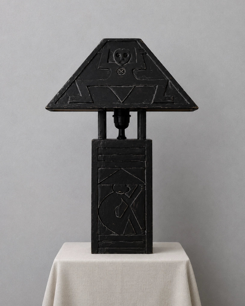Vintage Table Lamps in Wood - 1970s African Collection by Blisse | The Oblist