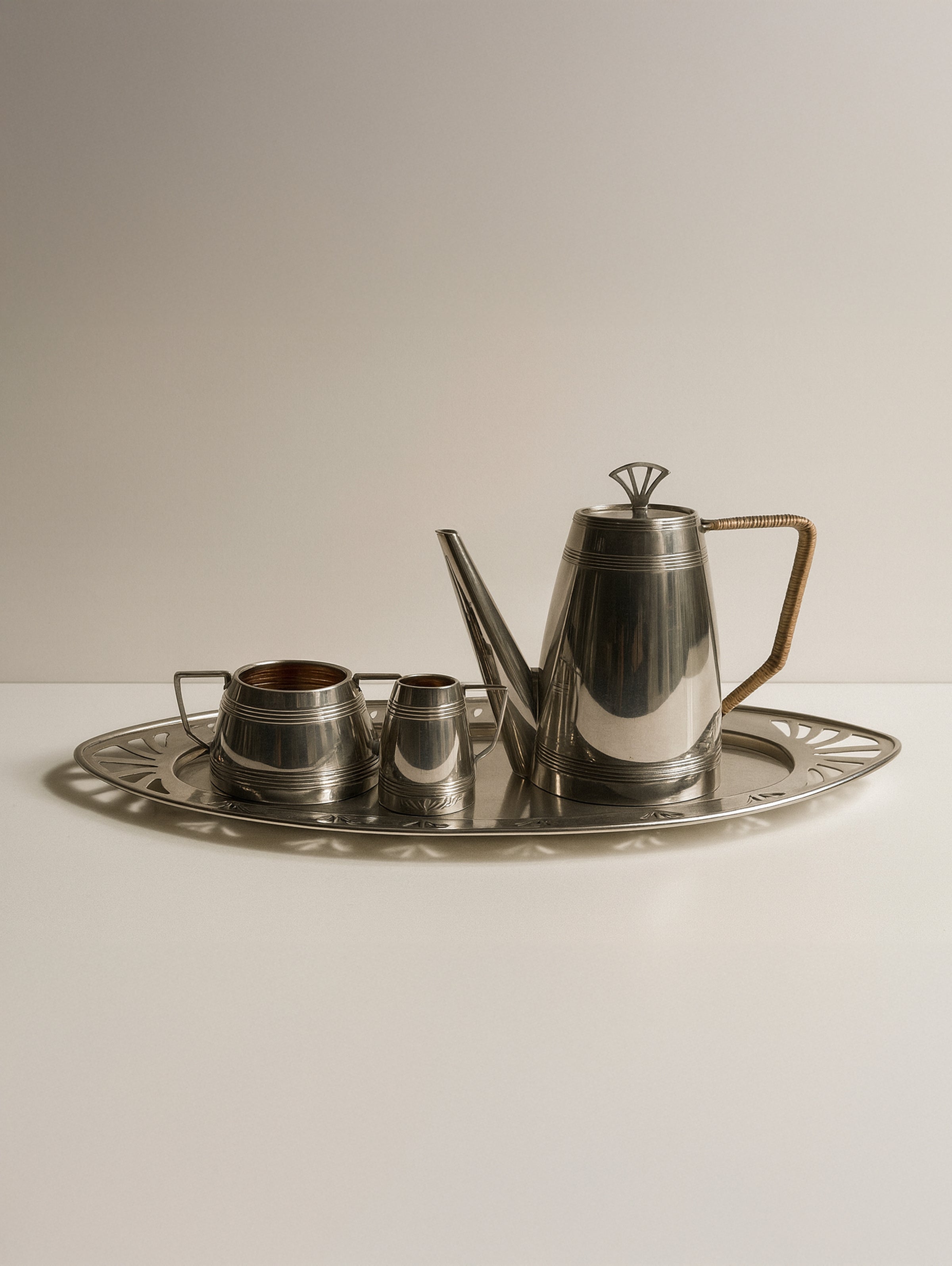 1930s Art Deco Silver Coffee Set