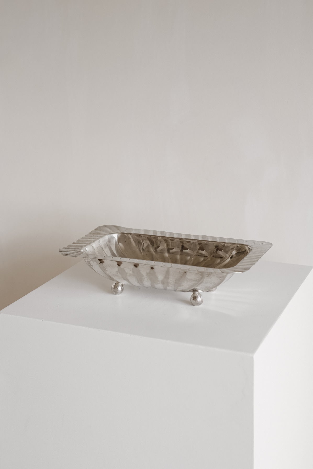 Vintage Silver-Plated Fluted Dish by septembre studios | The Oblist