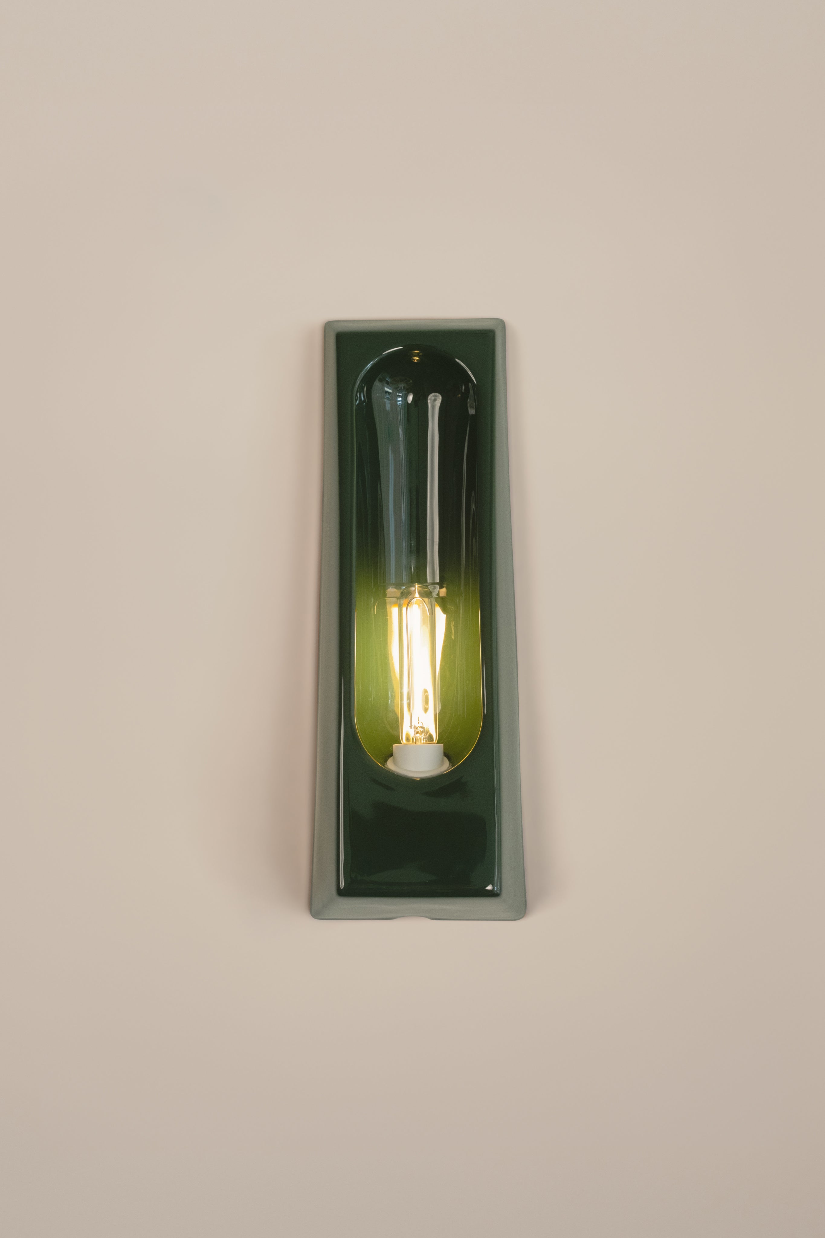 Alcove Verde by Violaine d'Harcourt | The Oblist — green ceramic wall lamp