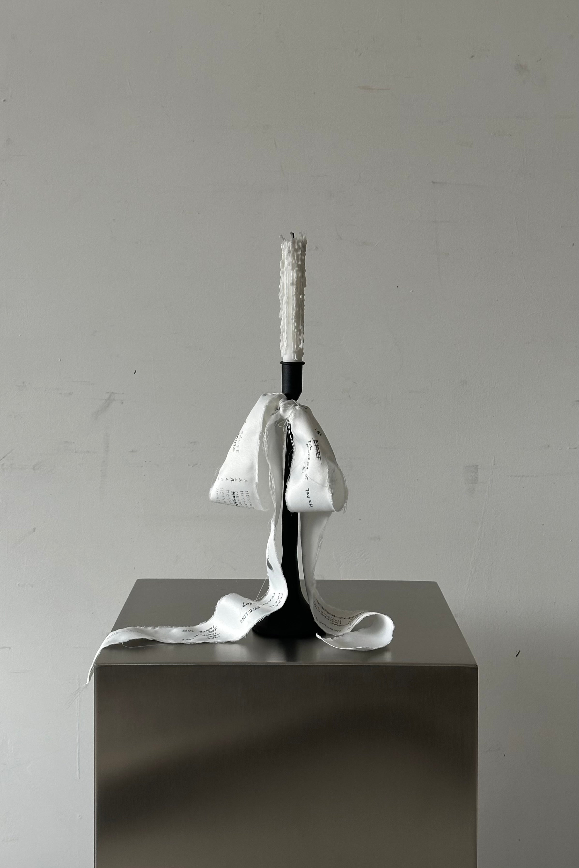 'UNFINISHED' Candleholder — lifestyle setting