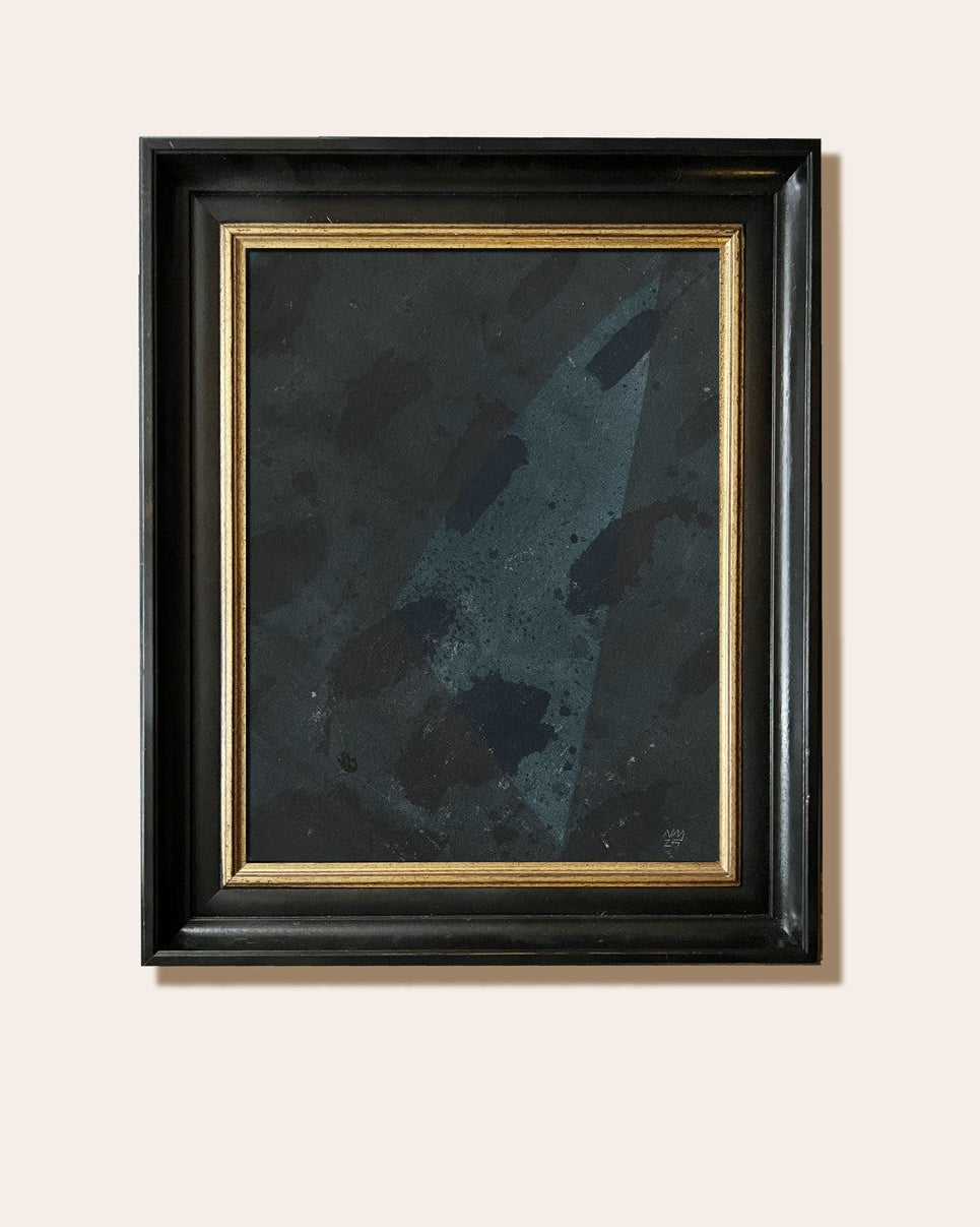 "Narragansett XV" Ink and Pigment on Raw Canvas