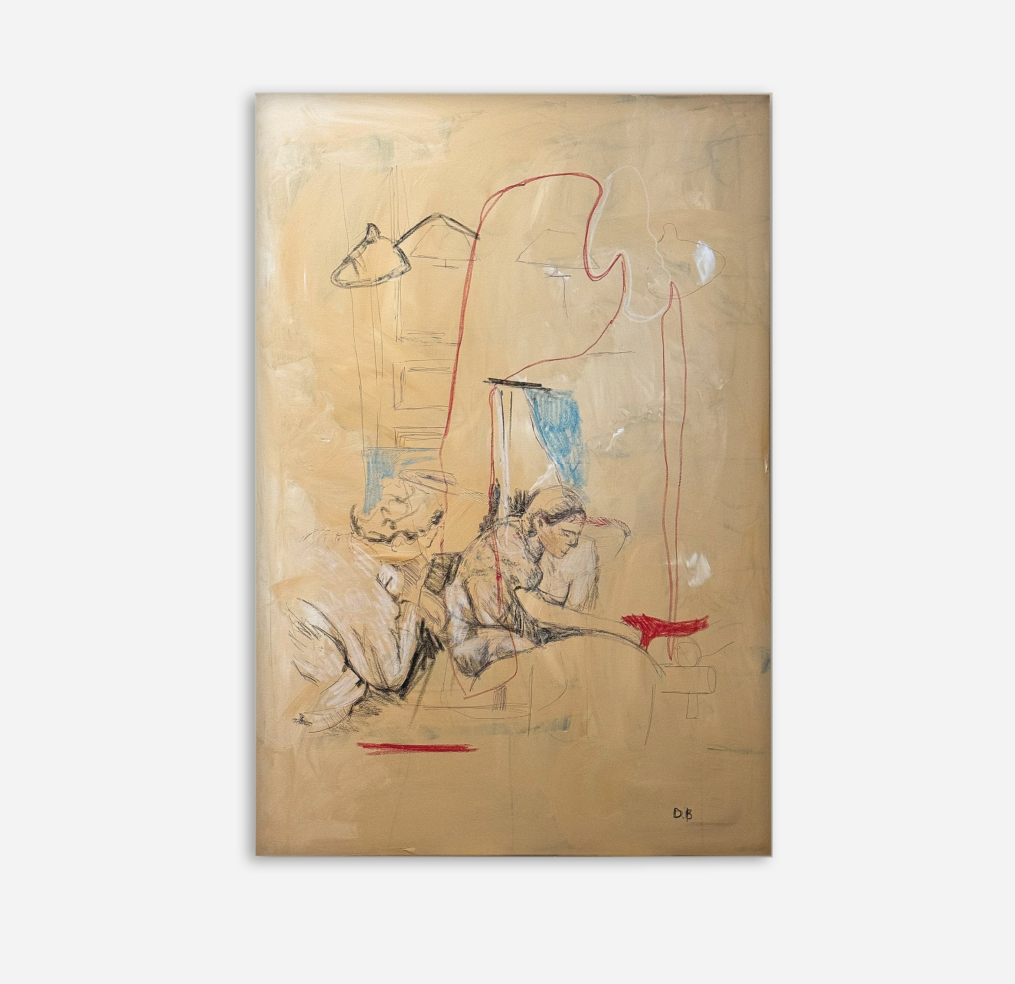 Contemporary Painting ' After talking' by Dovile Bernotaite | The Oblist