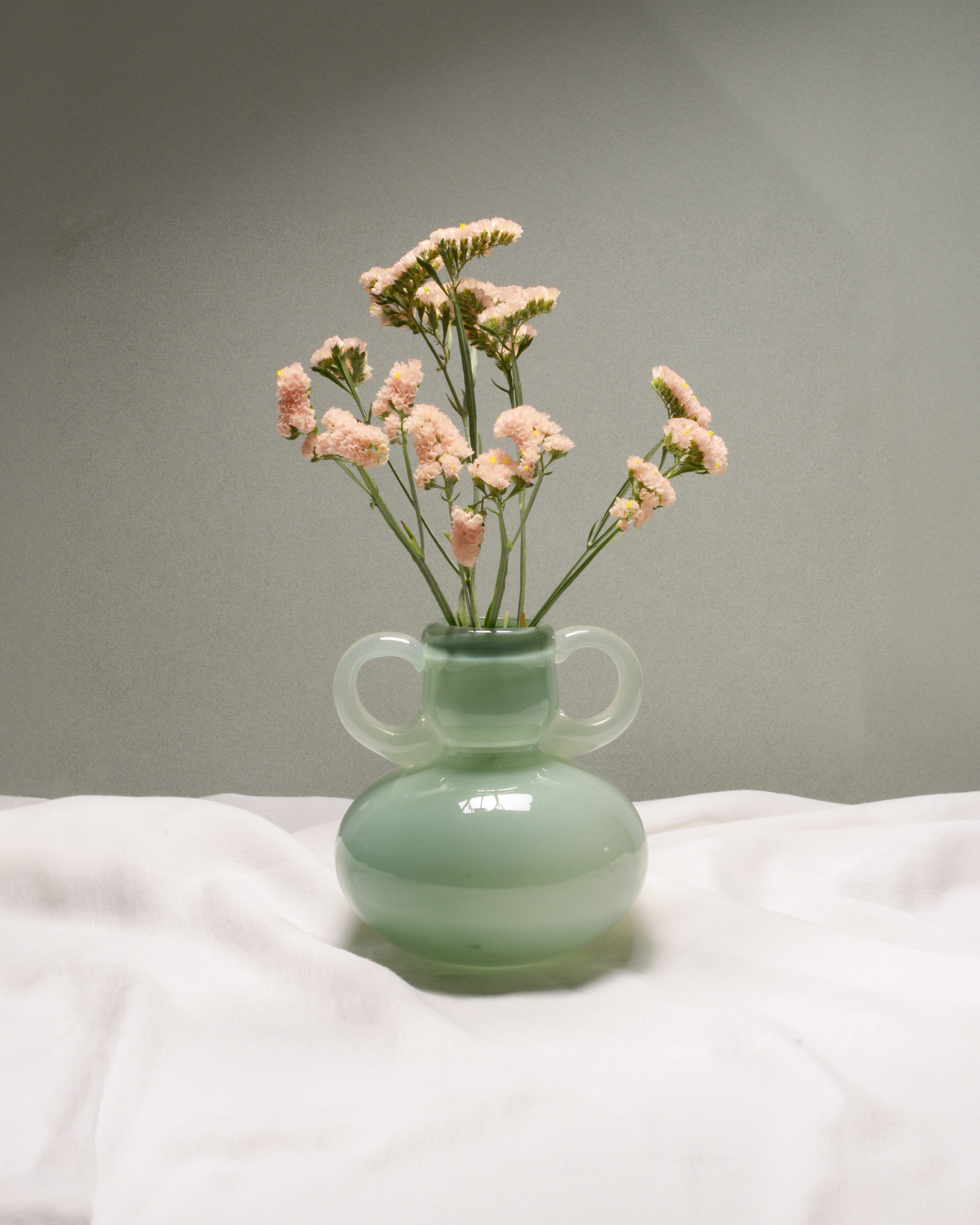 Glass Vase 03 by OOG OBJECTS | The Oblist — mint green color, modern design