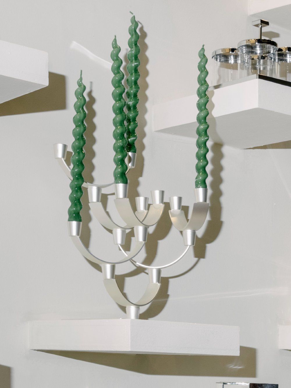 Corallo Candelabra Argent Mat