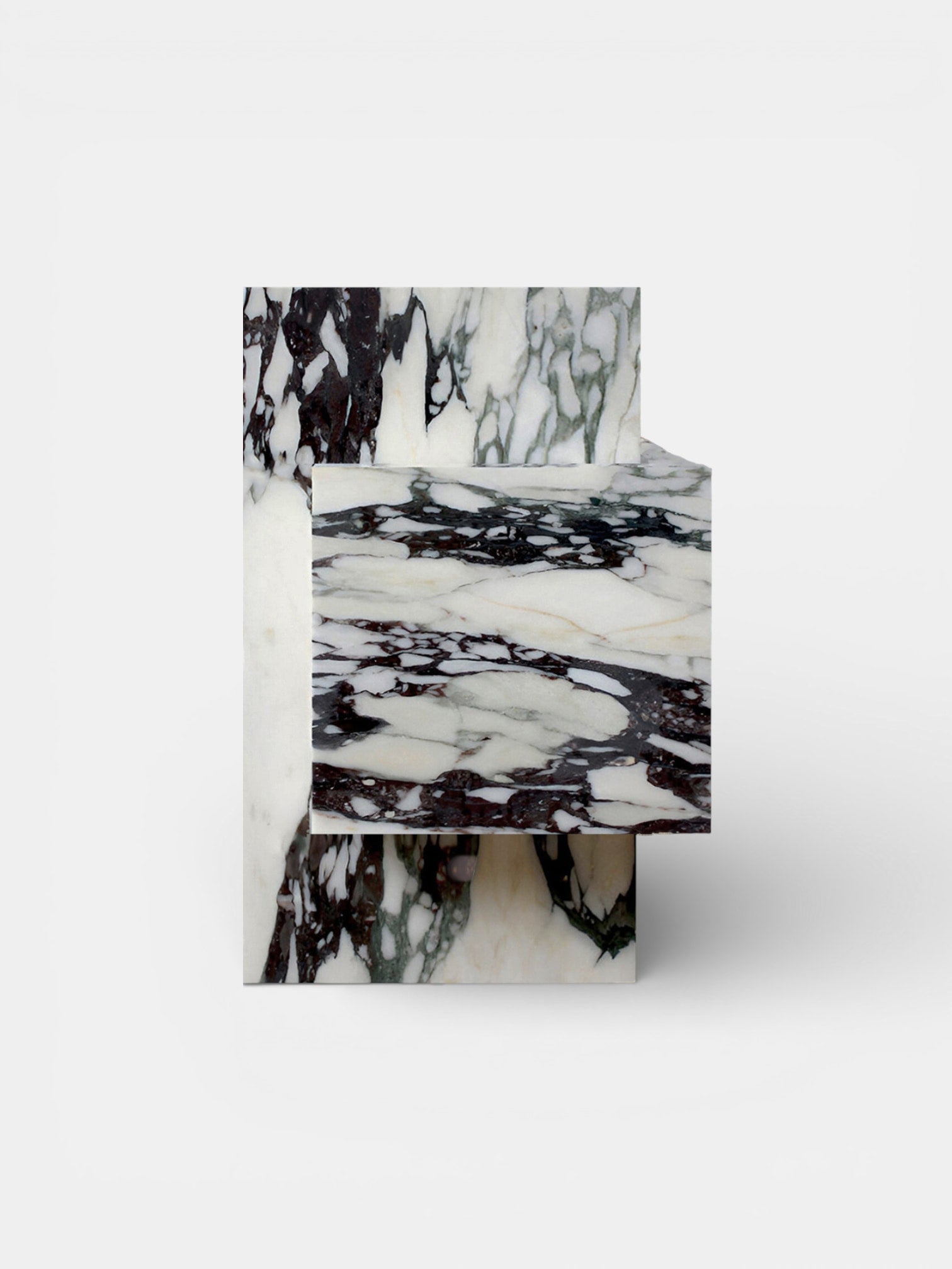 Table en marbre alto Ella Calacatta