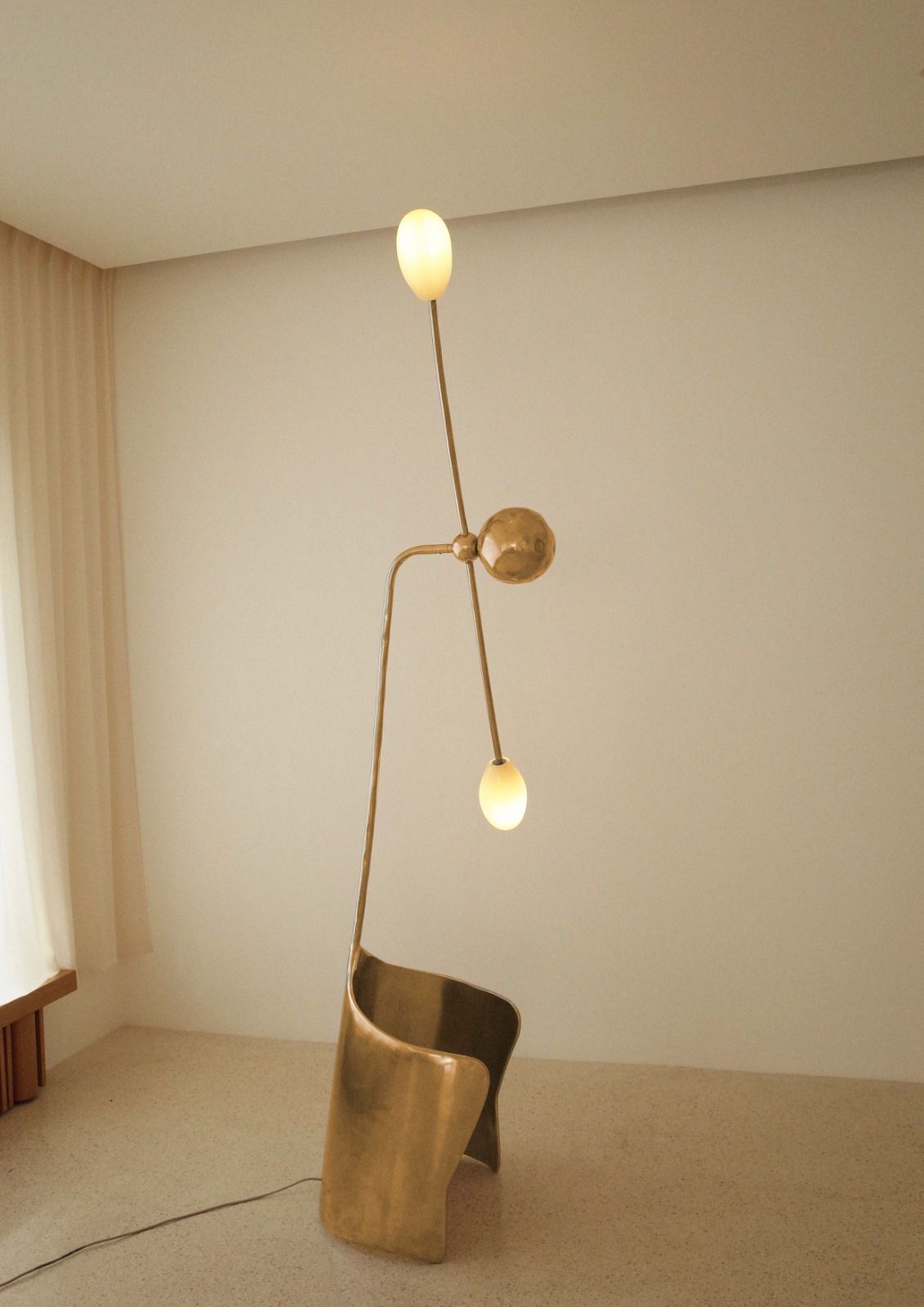 THE MOULIN FLOOR LAMP IN POLISHED BRASS