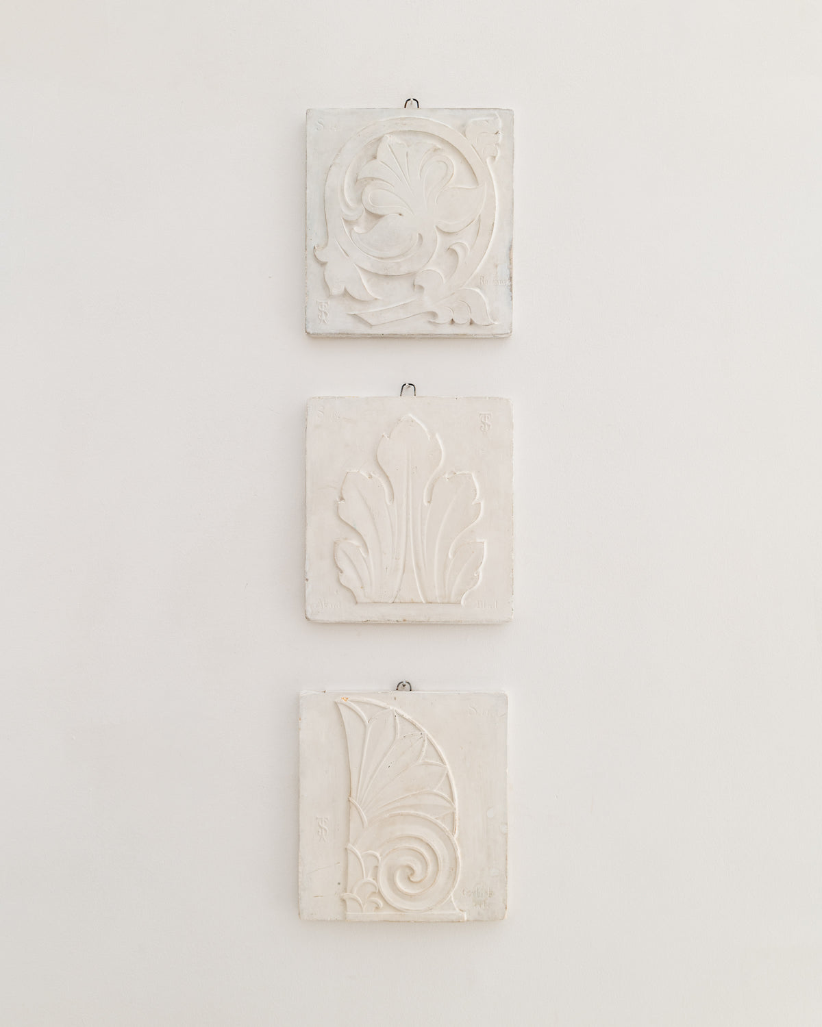 Plaster Relief Plaques Tekniska Skolan 1880-1910 by Collection apart | The Oblist