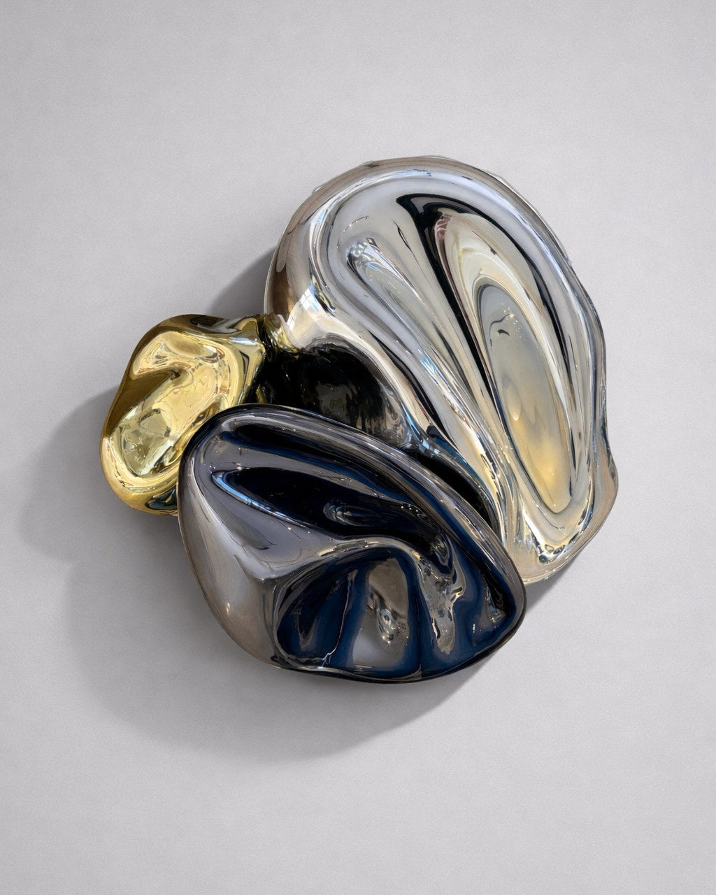 Nacre V Sculpture by HOMA | The Oblist — handcrafted ceramic, metallic finish