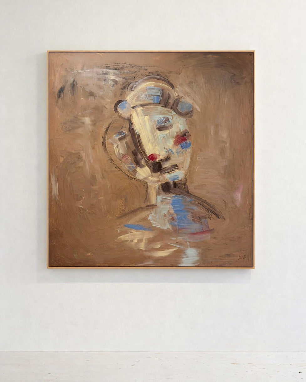 The Role | Painting on canvas 140x140cm by Dovile Bernotaite | The Oblist — modern abstract art
