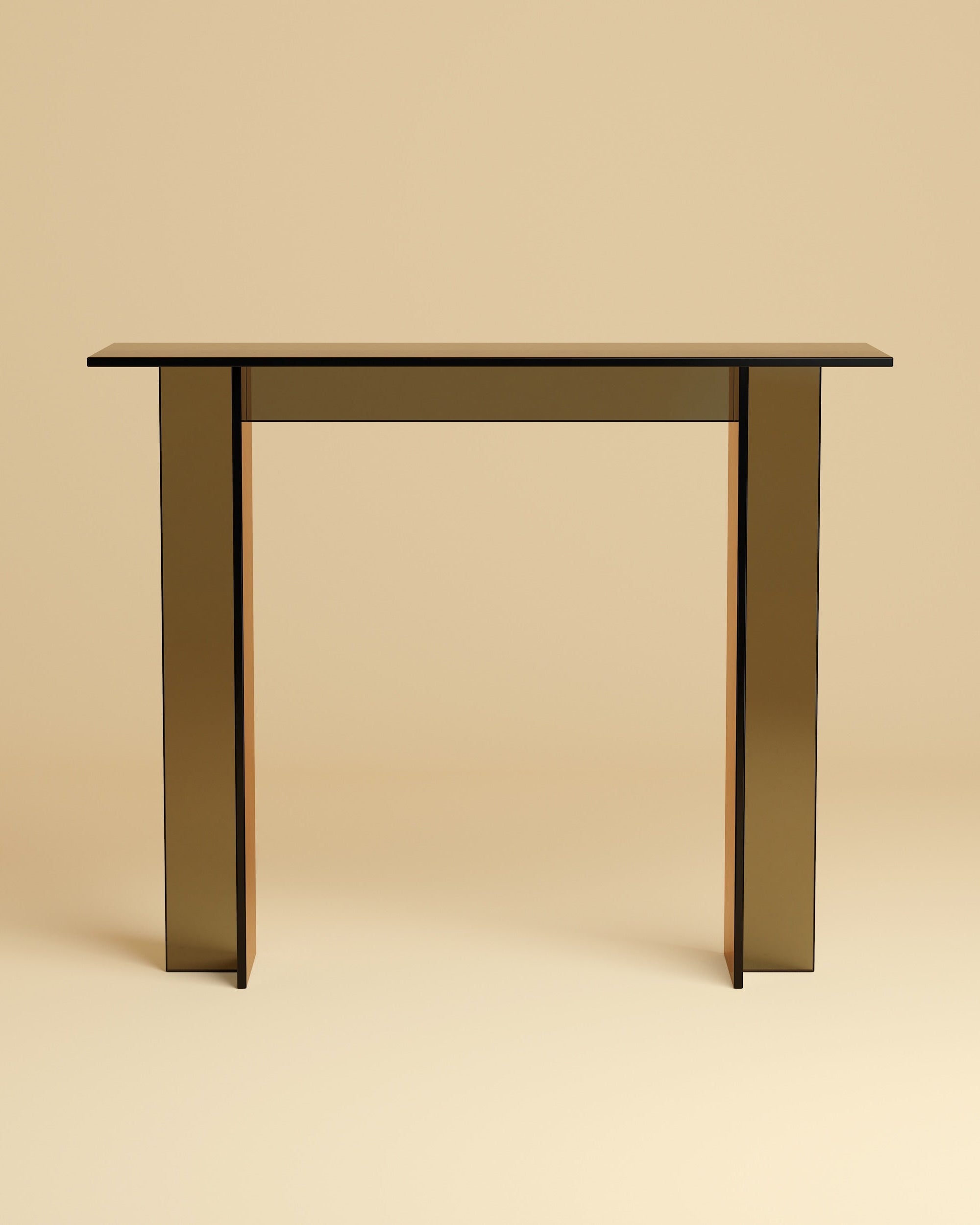Glass Console Table - NAZ Series by Lebanto | The Oblist