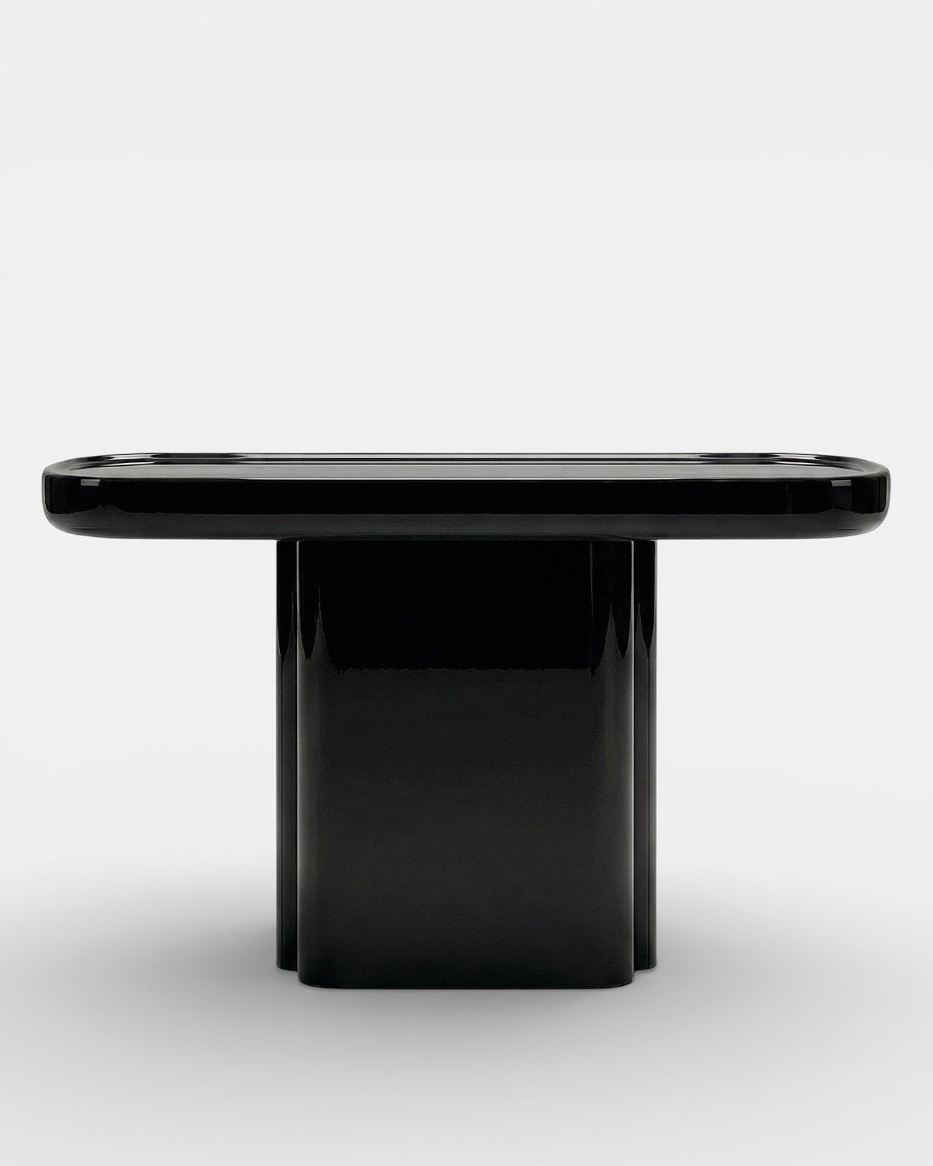 Ugo Black Lacquered Wood Console by Marbera | The Oblist — black lacquer finish, modern design