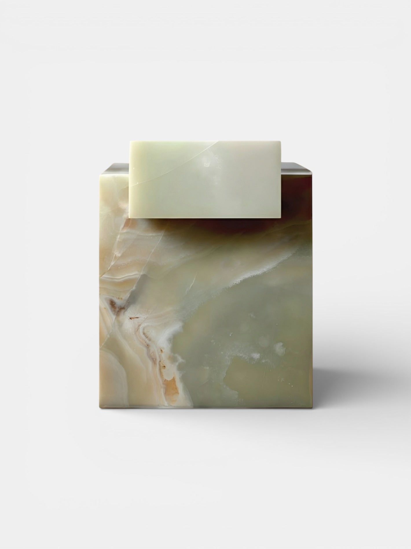 Gaia Vert Onyx - Table Basse en Marbre