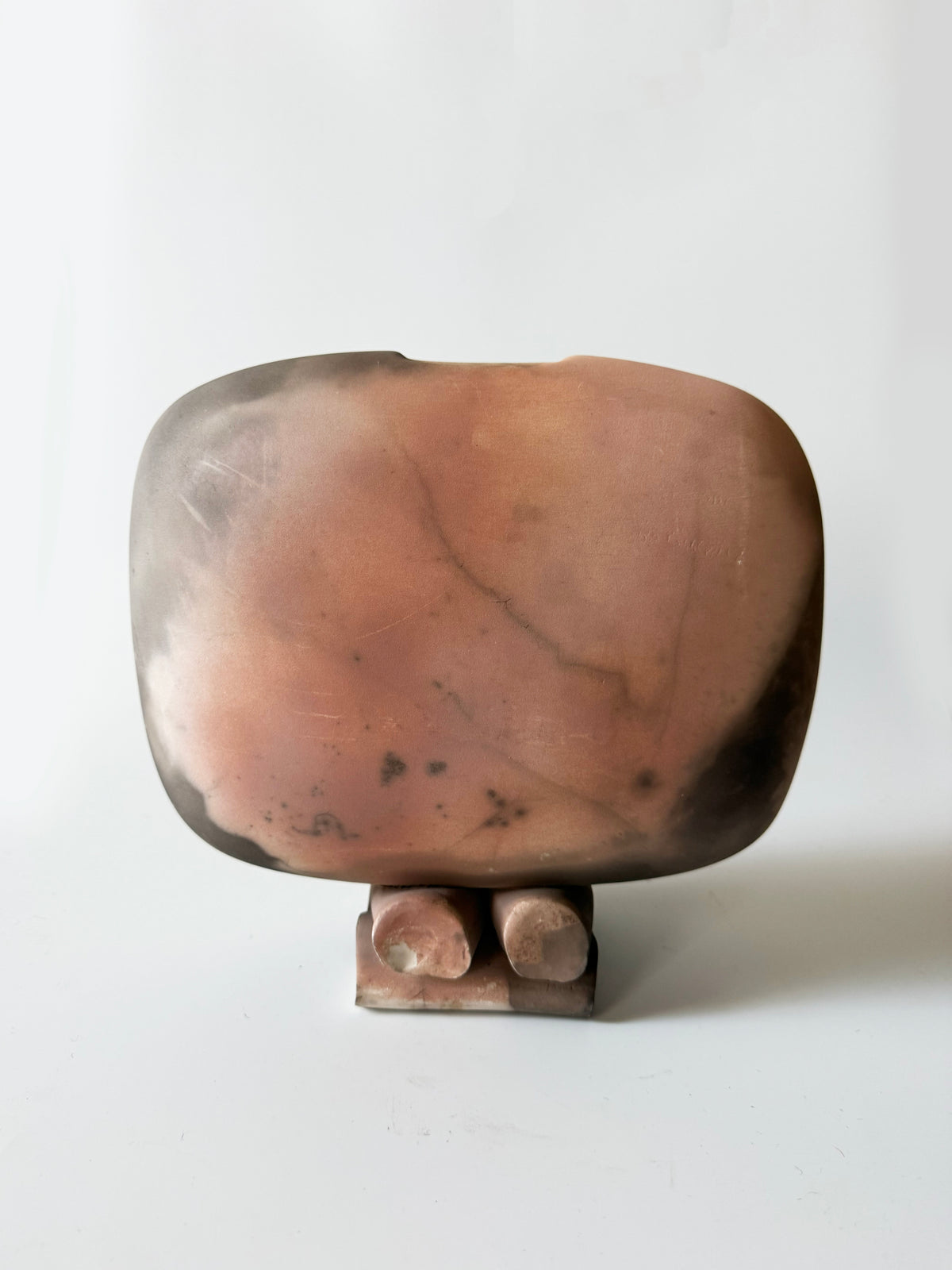 Large Cushion Style Raku Vessel by virga | The Oblist