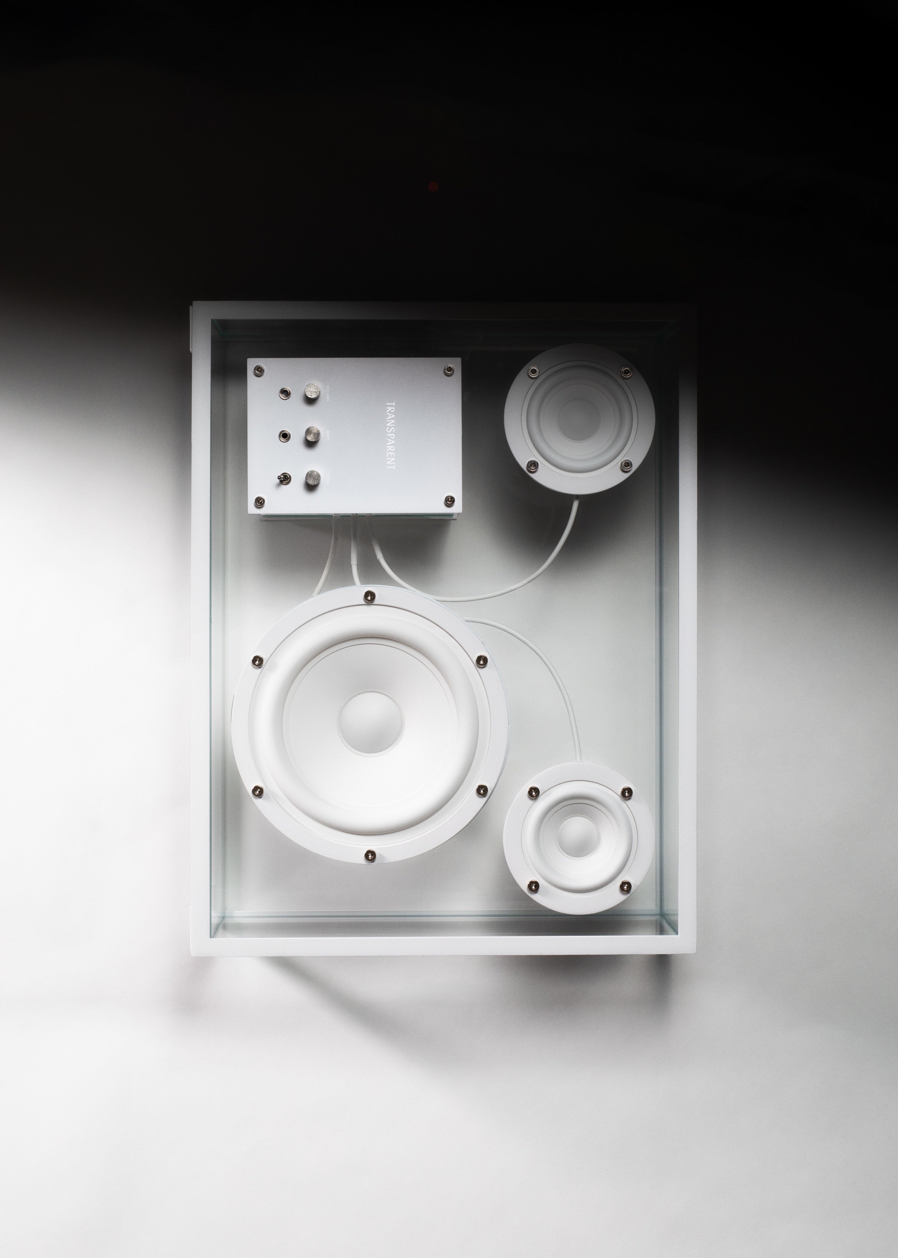 Transparent Speaker White - Bluetooth by Transparent | The Oblist — modern transparent design