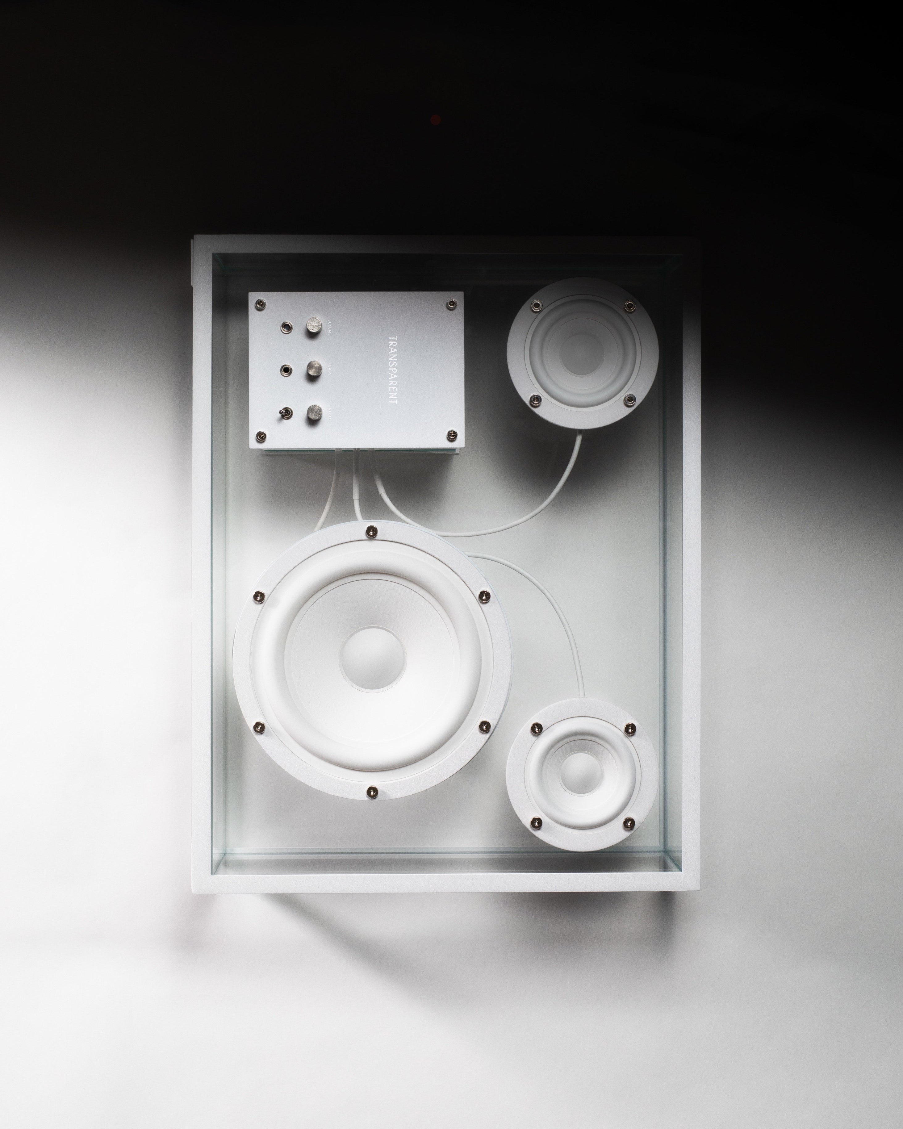 Transparent Speaker White - Bluetooth by Transparent | The Oblist — modern transparent design
