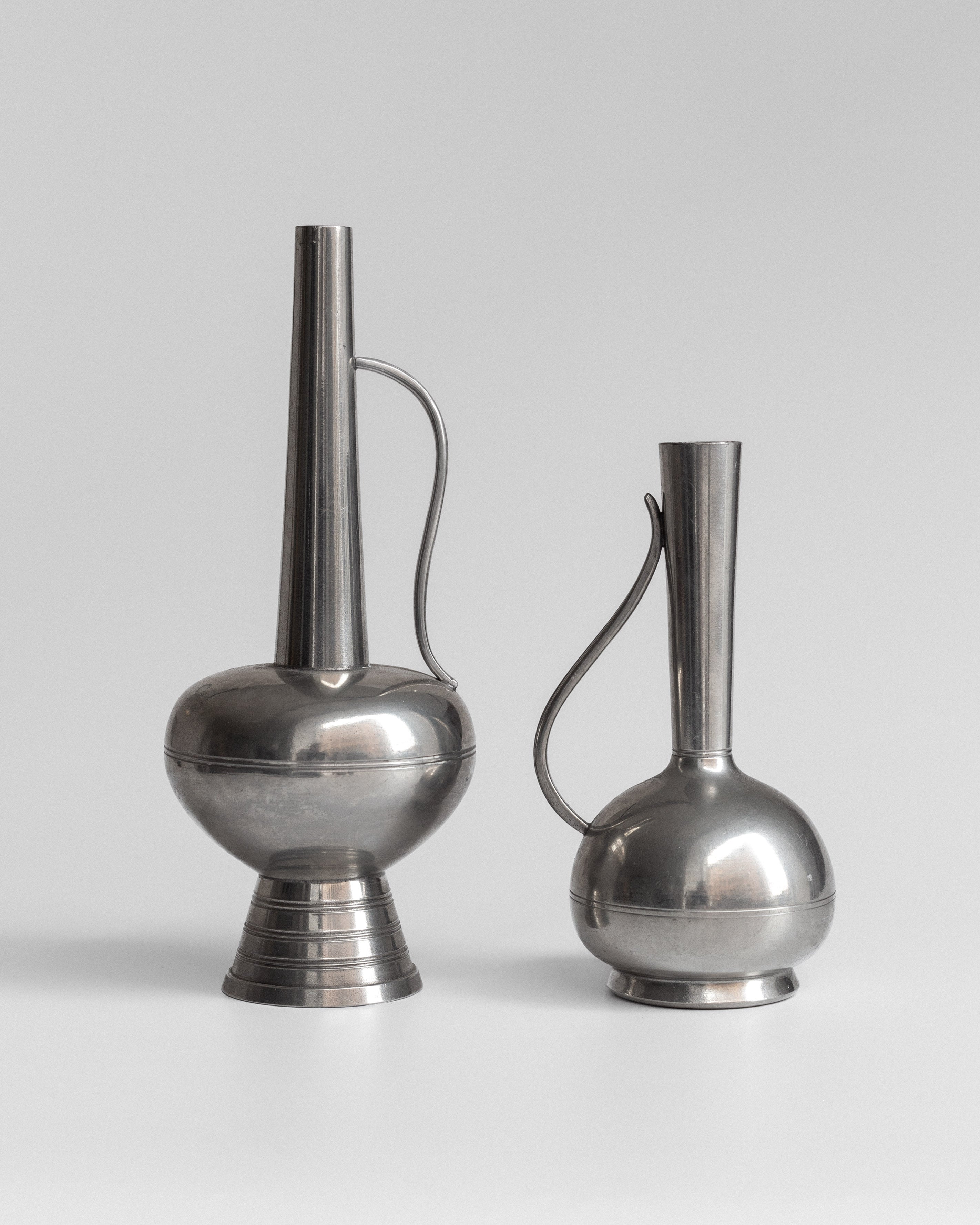 Pair of Pewter Vessels by GAB, Sweden, 1950s