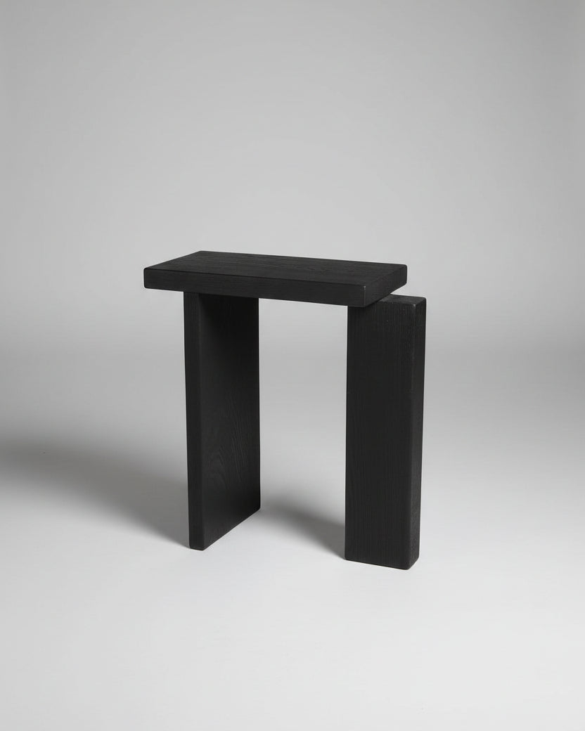 PERFORMACE SIDE TABLE IN BURNT OAK by STUDIO TORBINA | The Oblist