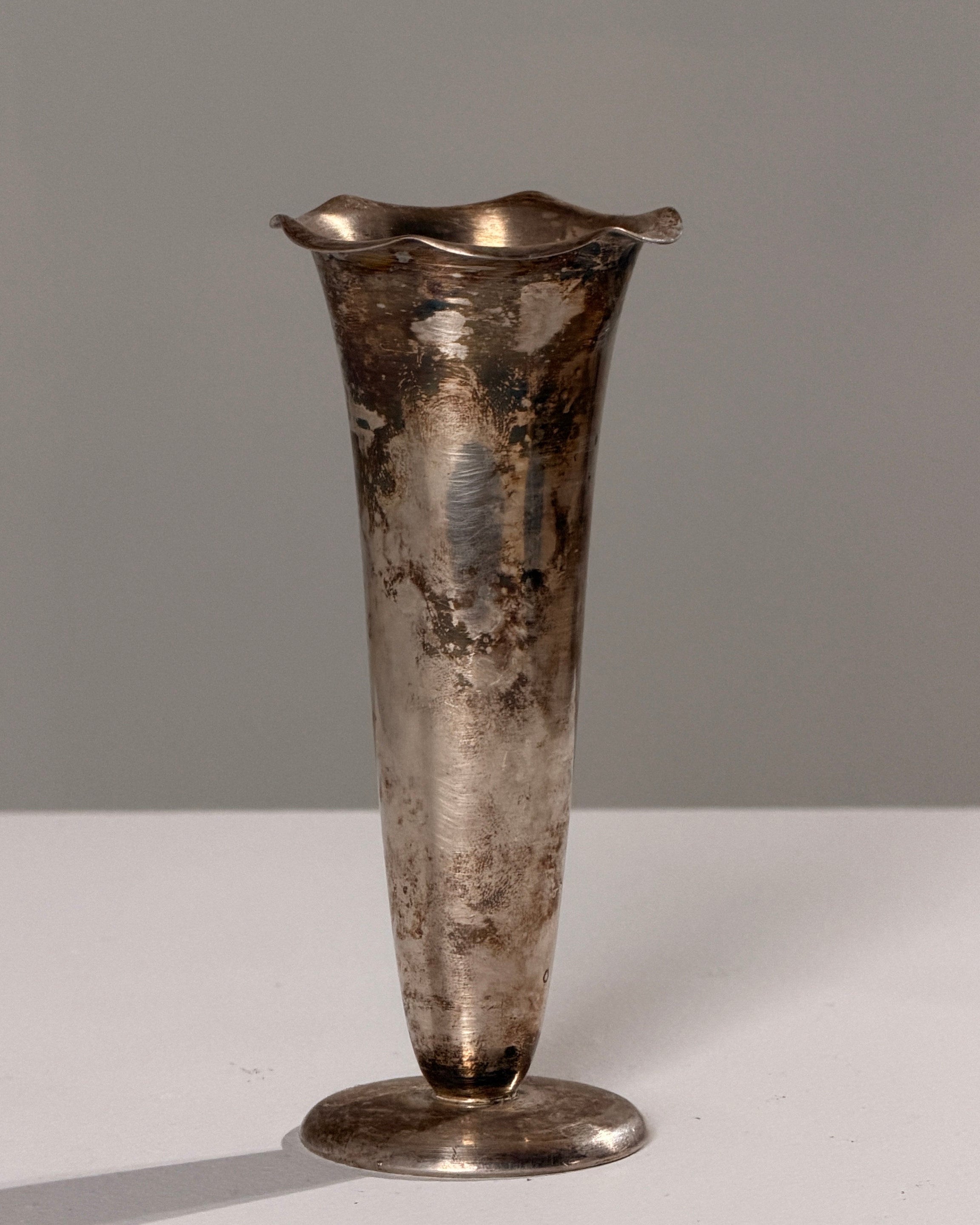 Silver-plated Metal Chalice by Figuresdesign | The Oblist — vintage silver finish