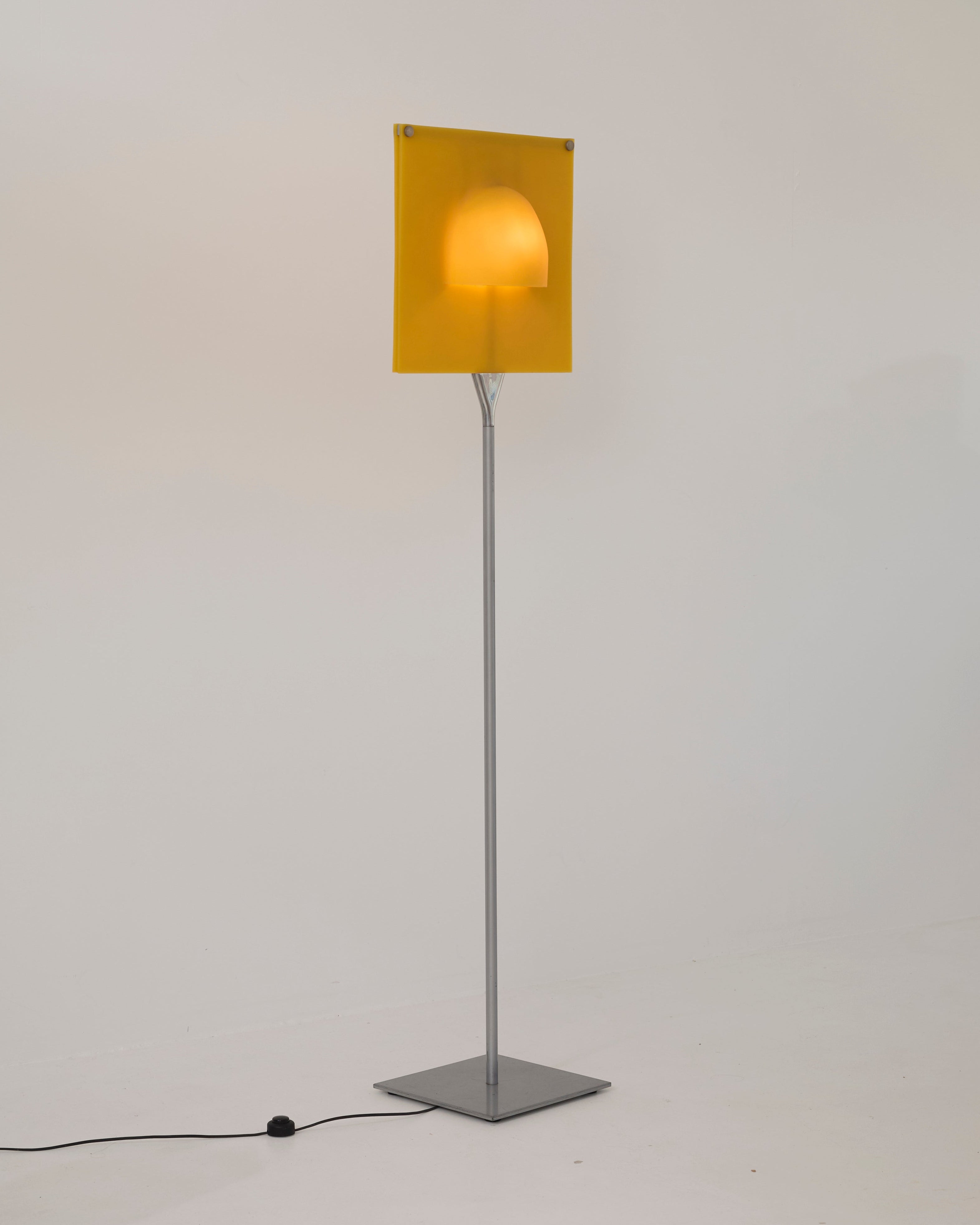 Yellow "Delight" floor lamp by Adrien Gardère for Cinna / Ligne Roset, vintage circa 1990 by DIG IN JAPAN