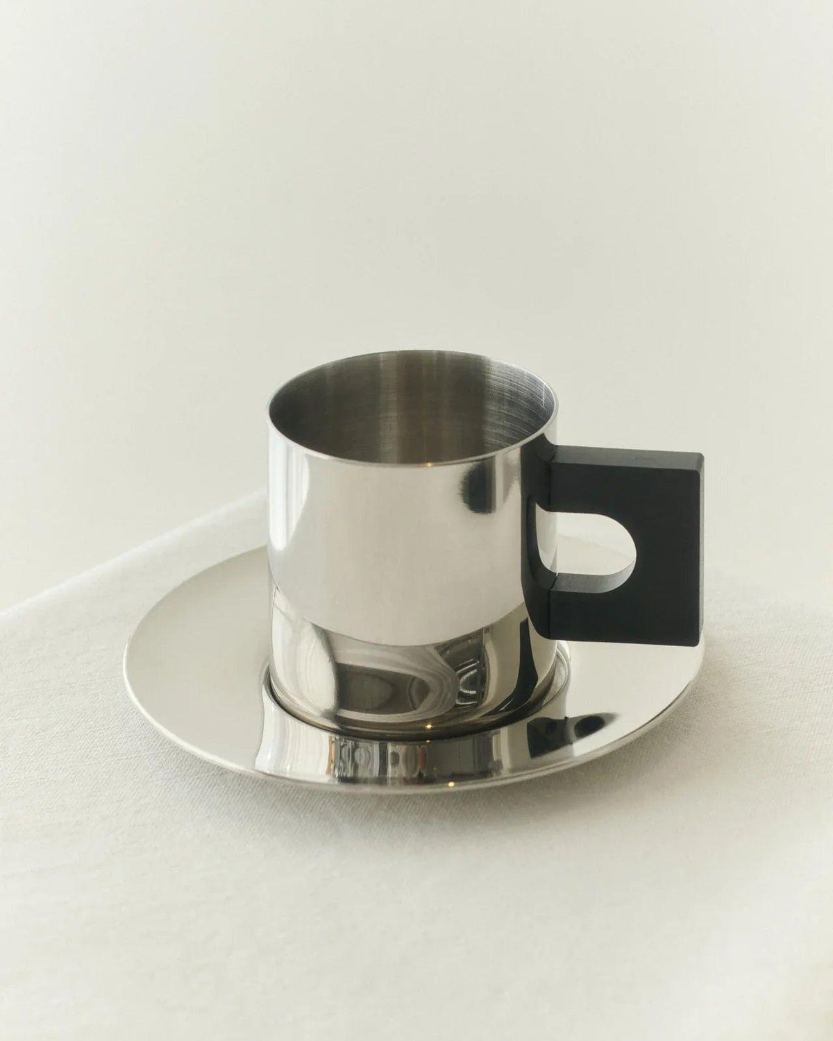 S.R. METAL CUP & SAUCER by Louise Roe | The Oblist
