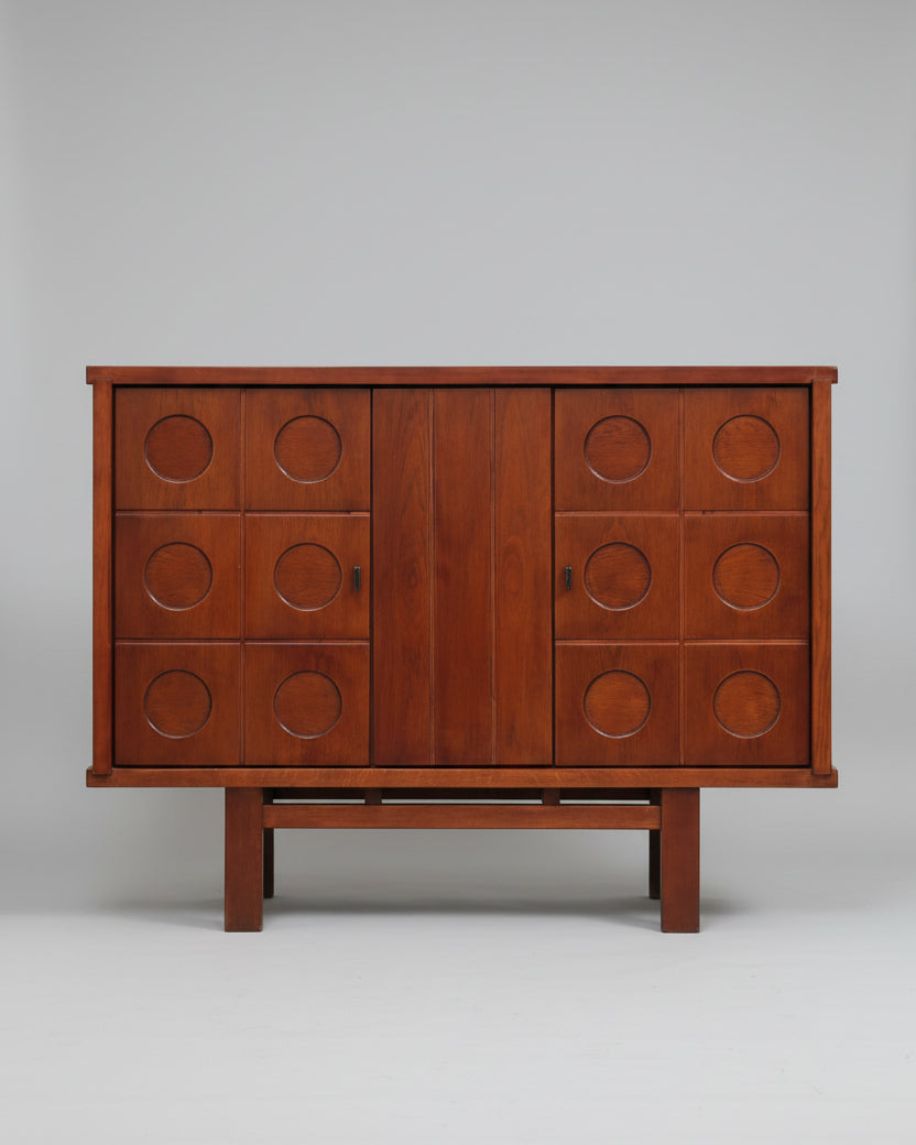 Brutalist Oak Bar Cabinet by Introverso | The Oblist