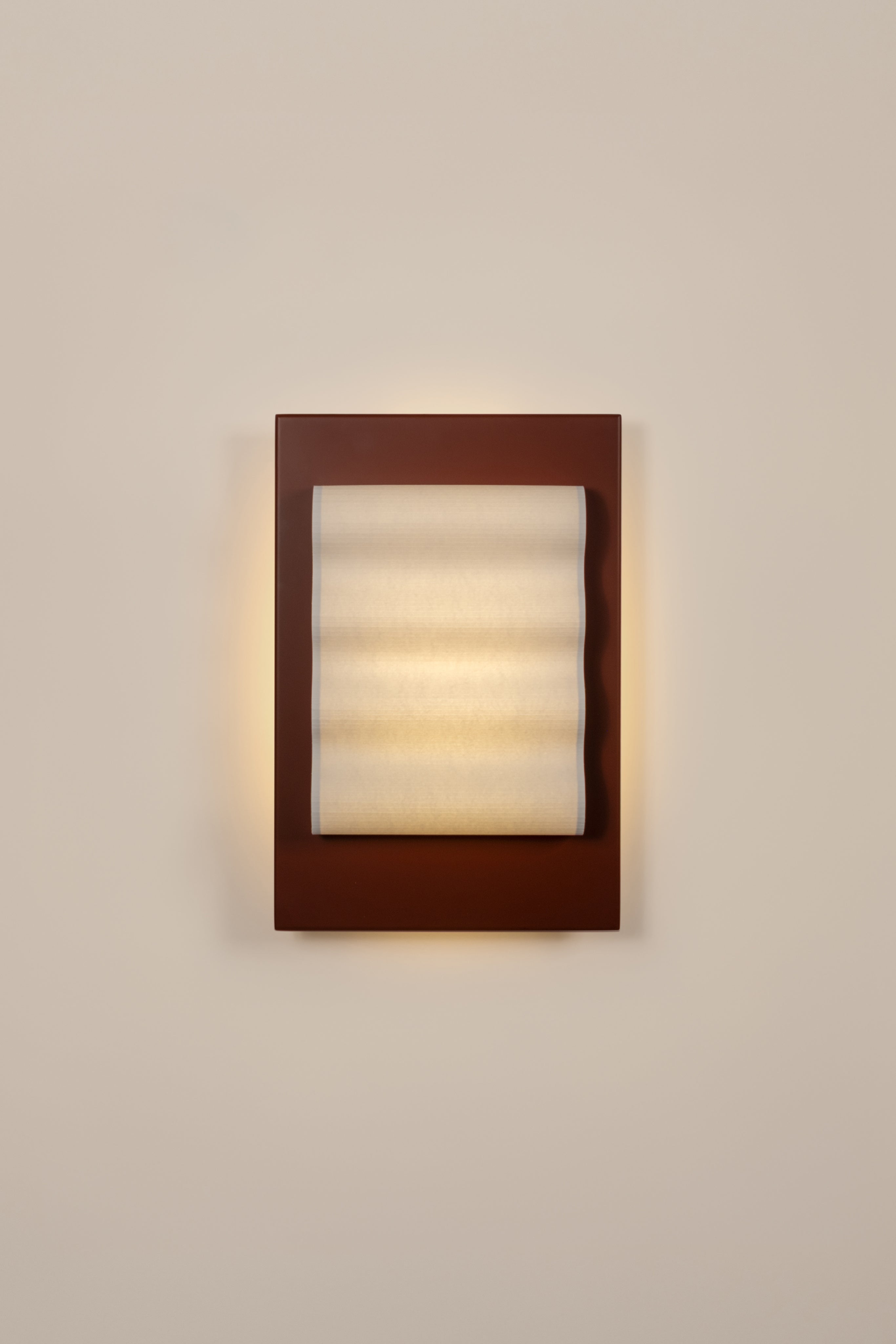 Frame Brun M by Violaine d'Harcourt | The Oblist — handcrafted brown wall lamp