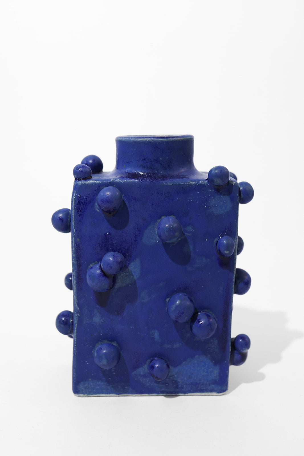 Ceramic Vase Sphères - Small azurite — side angle