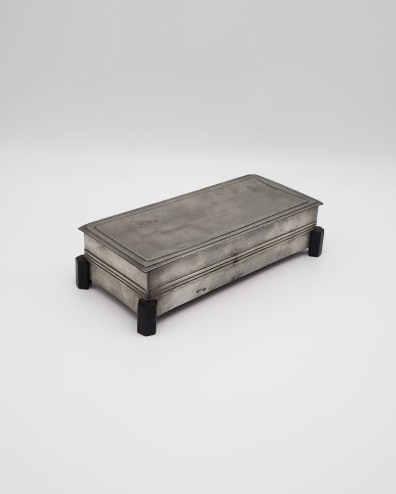 Antique George V Sterling Silver ‘Treasury’ Inkstand (c. 1910–1936) by Forma Finds | The Oblist