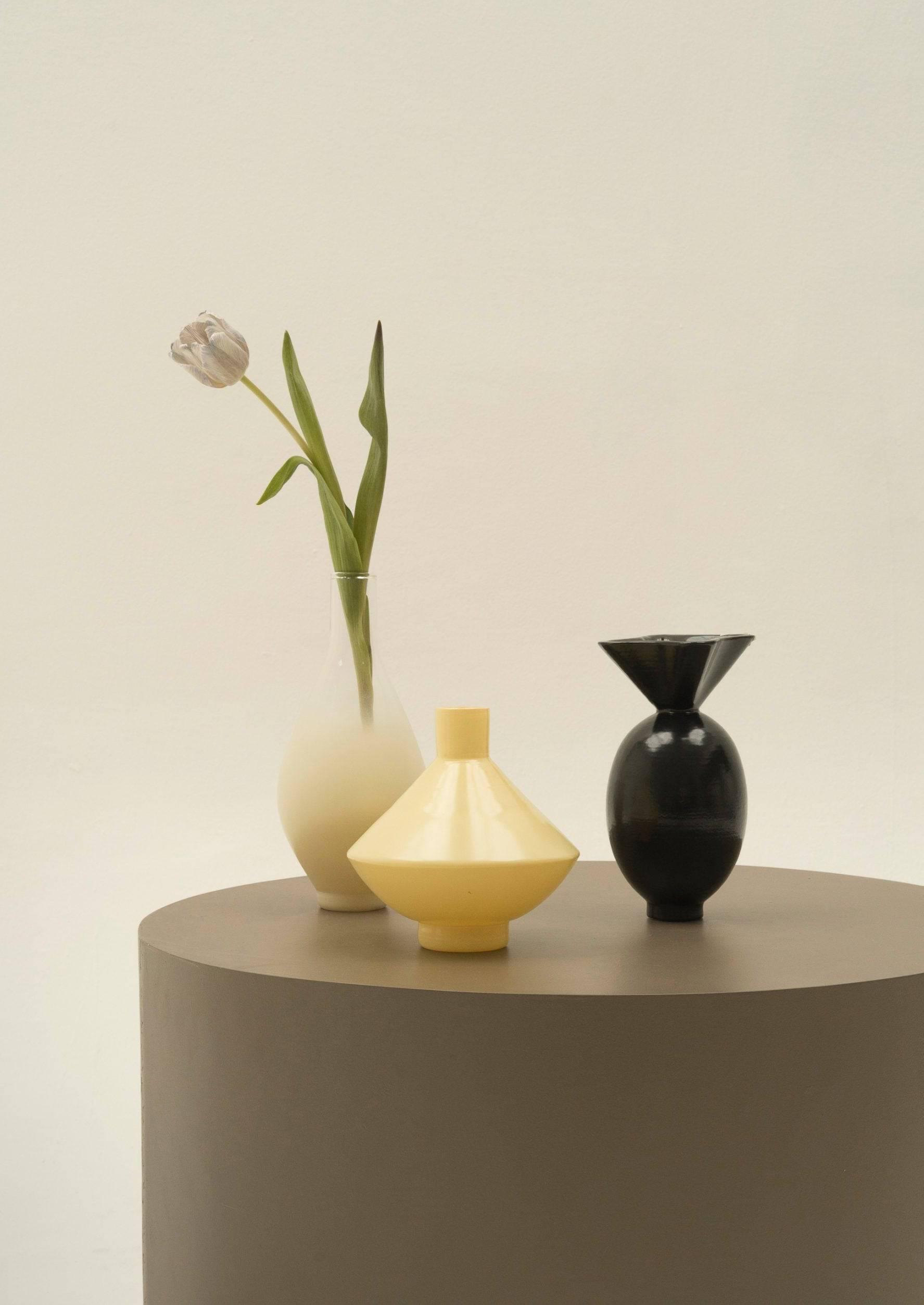 Vases Beige Degradé Glass Vase Los Objetos Decorativos