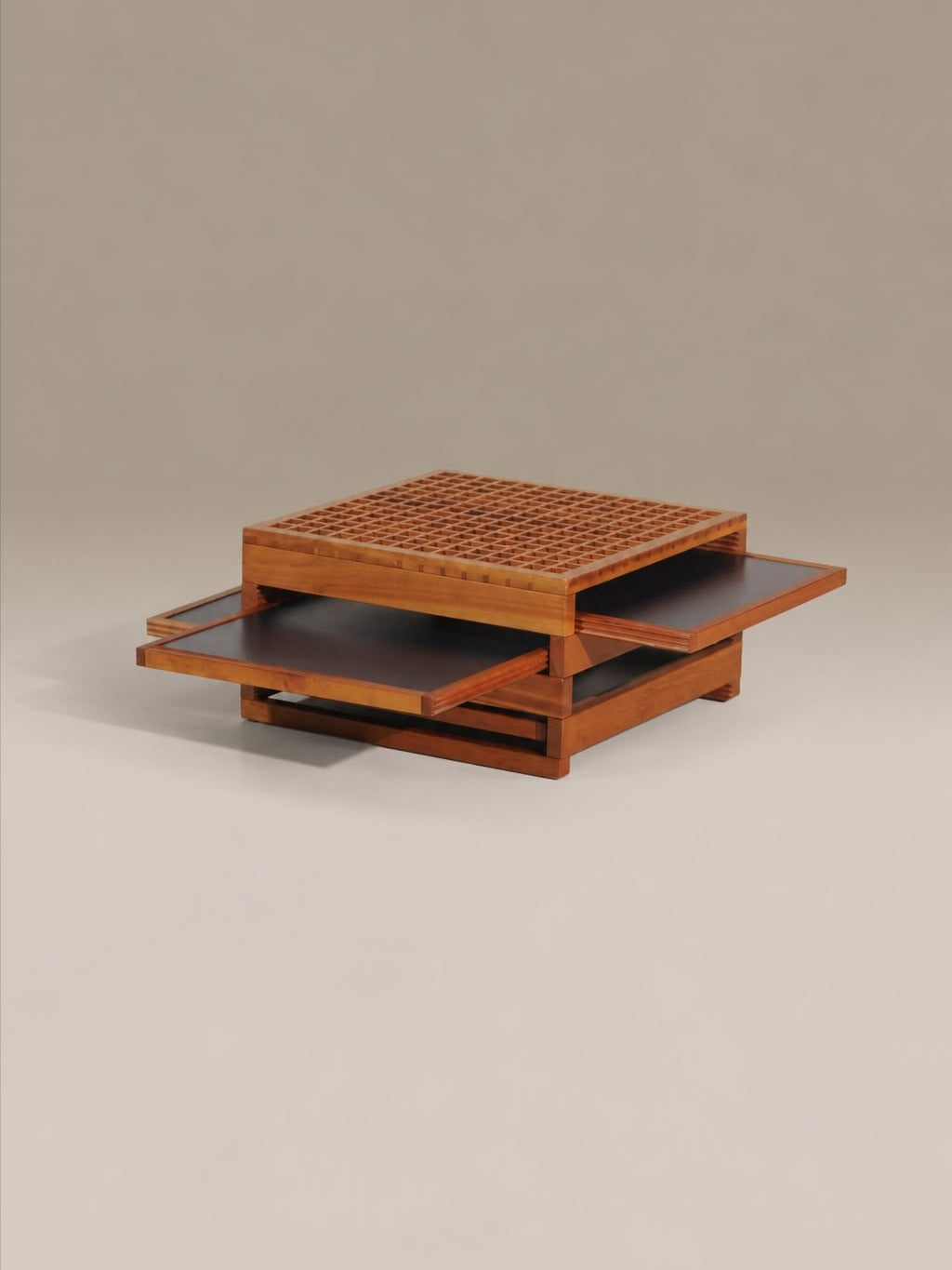 ベルナール・ヴァルネソン　テトラ　コーヒーテーブル　フランス　ヴィンテージ家具 Side Table Bernard Vuarnesson Tetra Coffee Table, France 80s