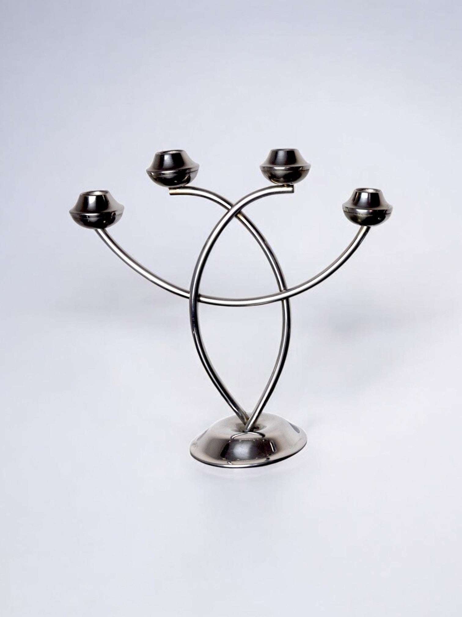 Stainless Steel Candleholder, 1970s