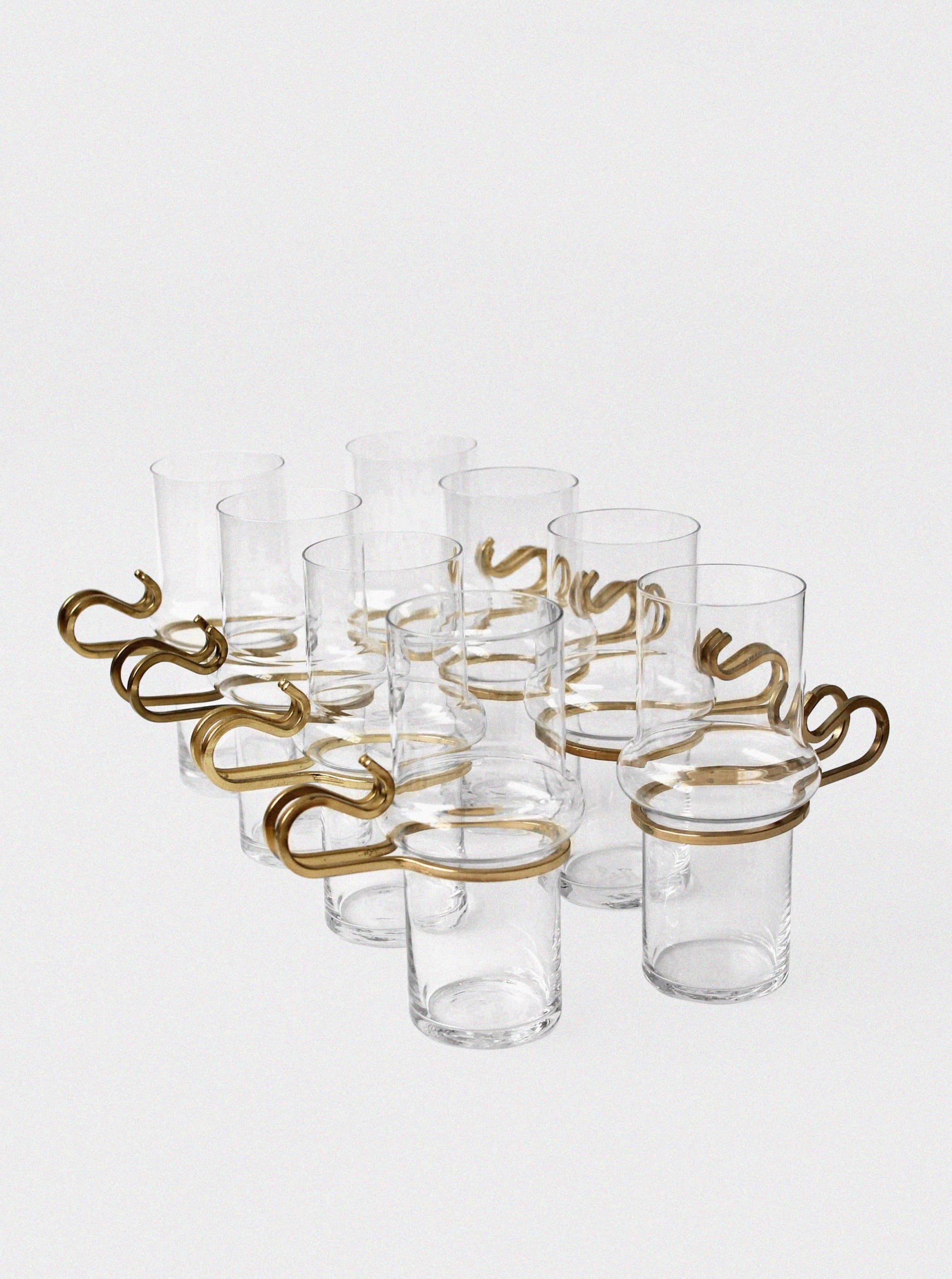 Börge Lindau & Lindekrantz Orrefors Drinking Glasses Set