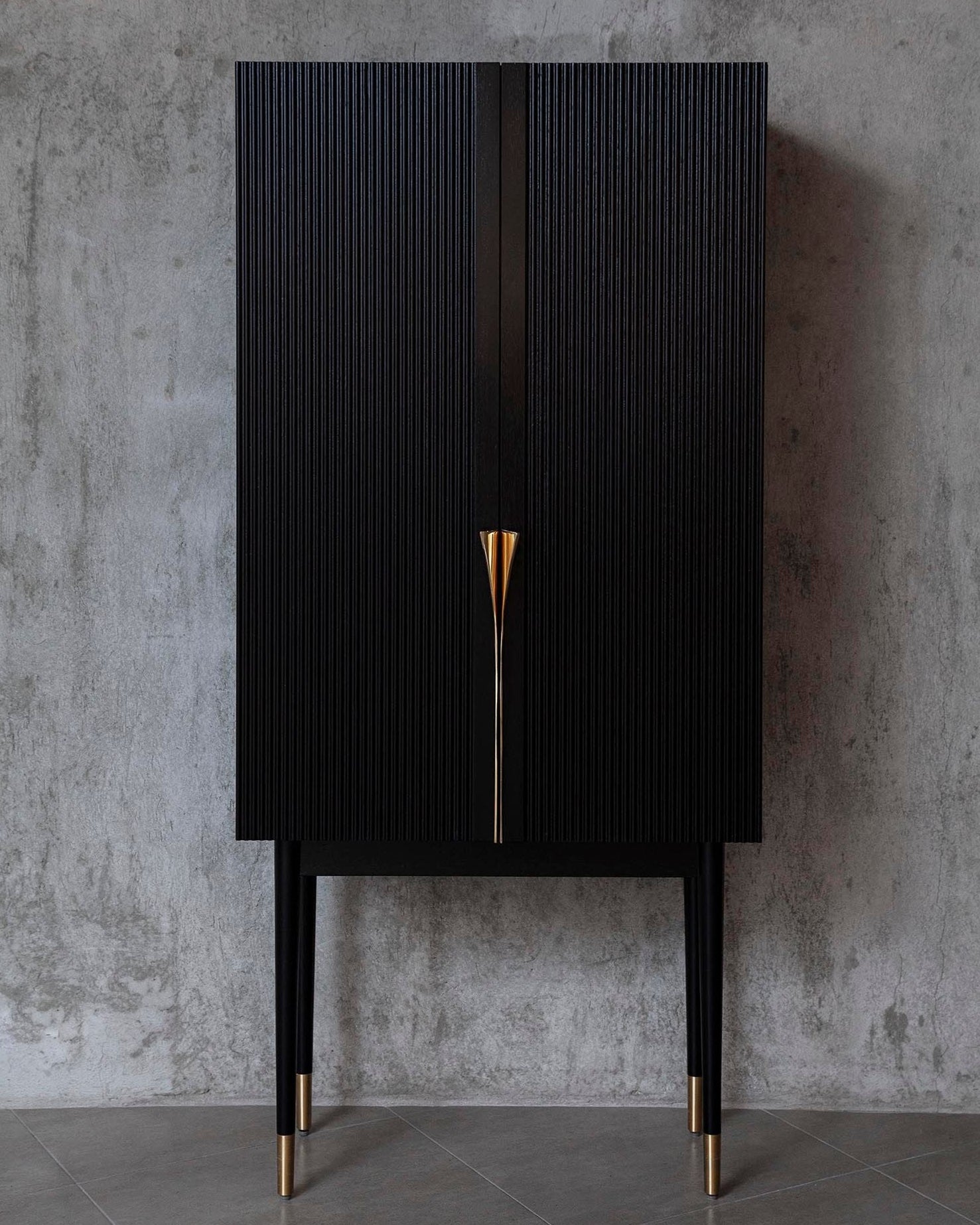 'PERFIDIA 01' Bar Cabinet in Solid Wood