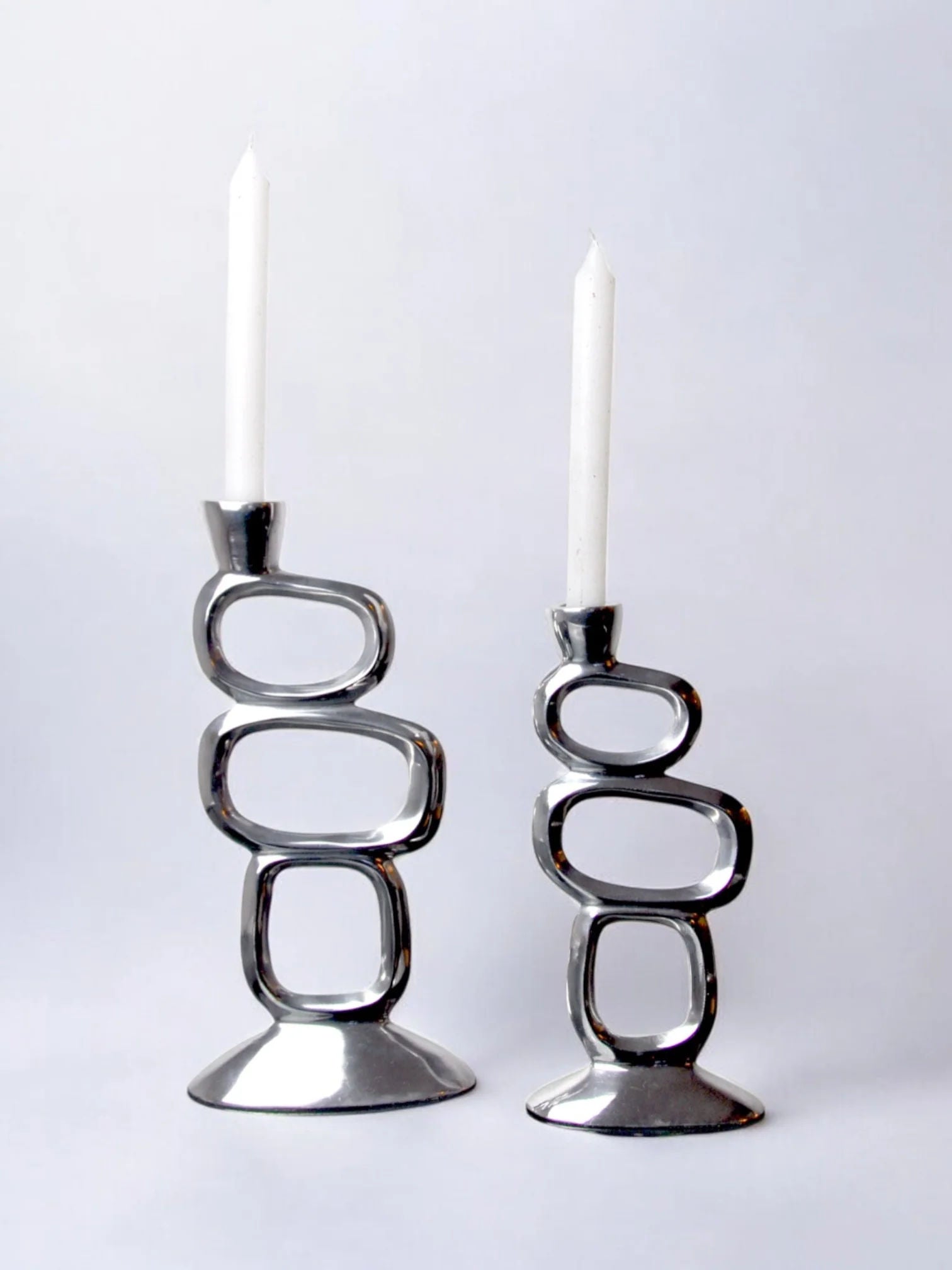 Pair of Candleholders by Matthew Hilton, 1980