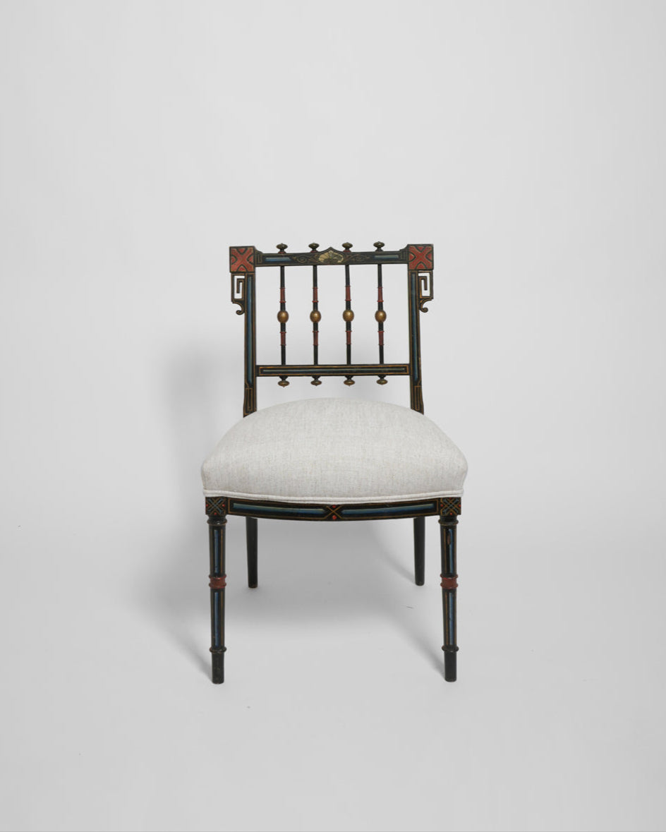 Napoleon III Painted Armchair, 19th c.