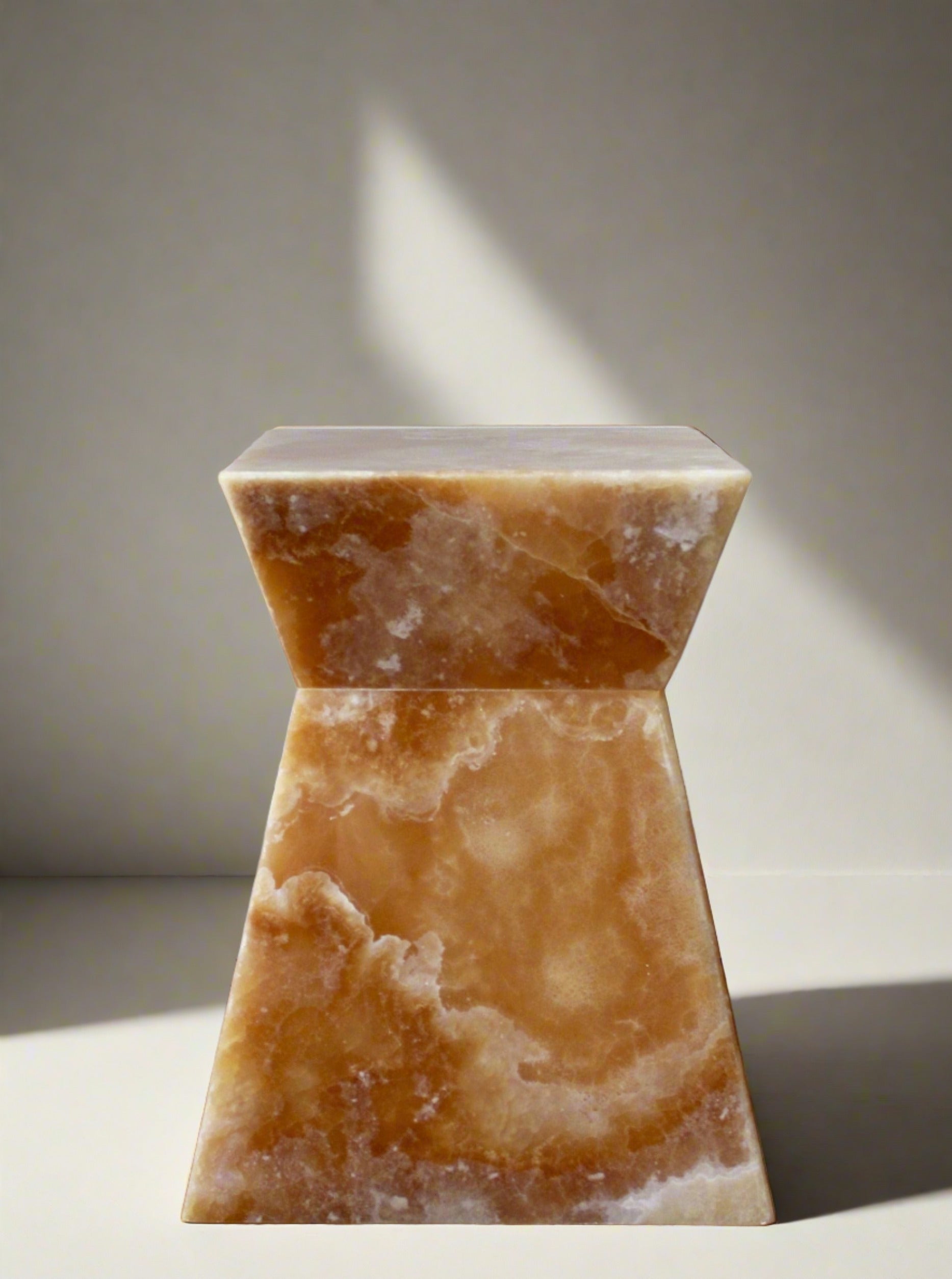 End Tables Aria Honey Onyx Table Marbera