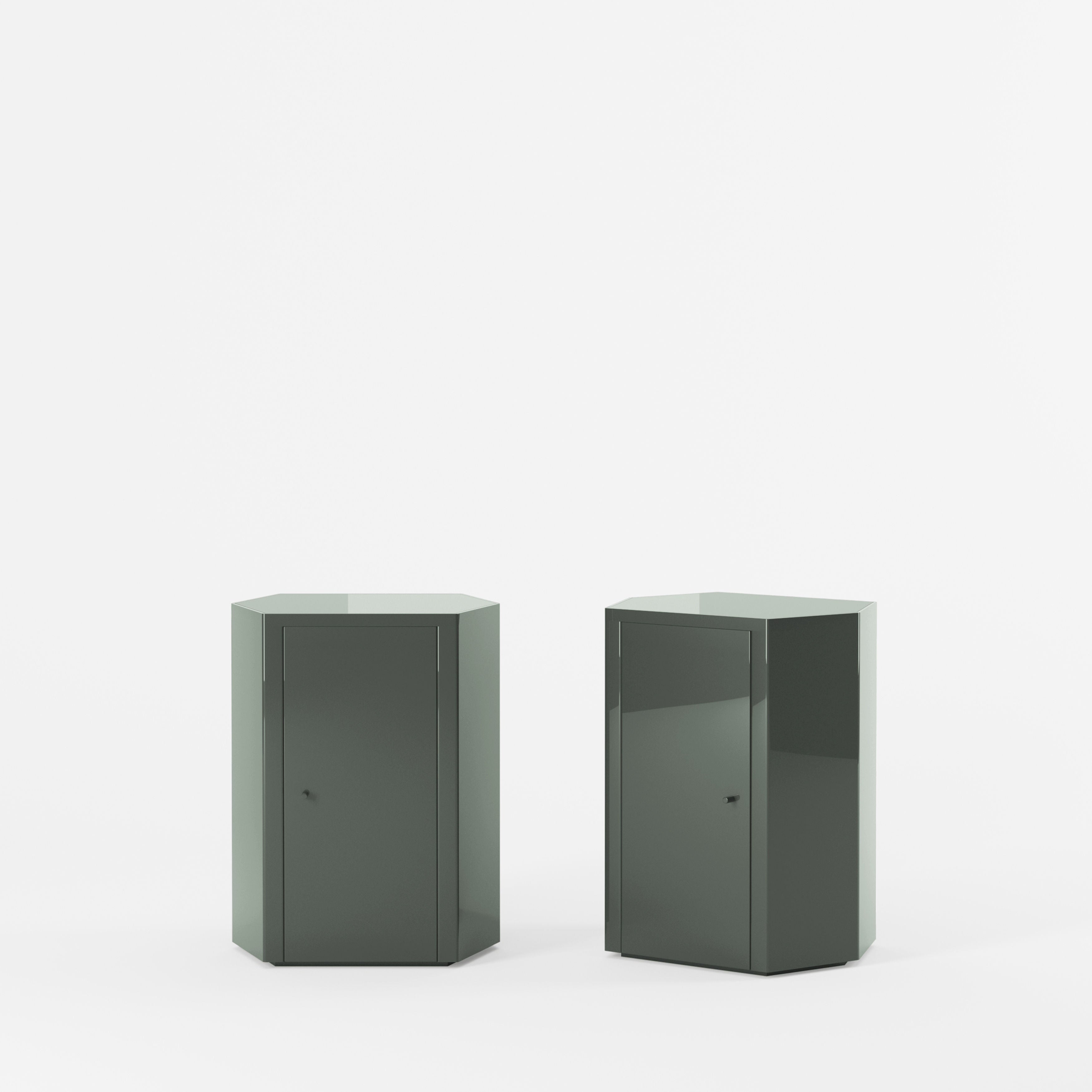 Pair of Park Nightstand in Lacquer