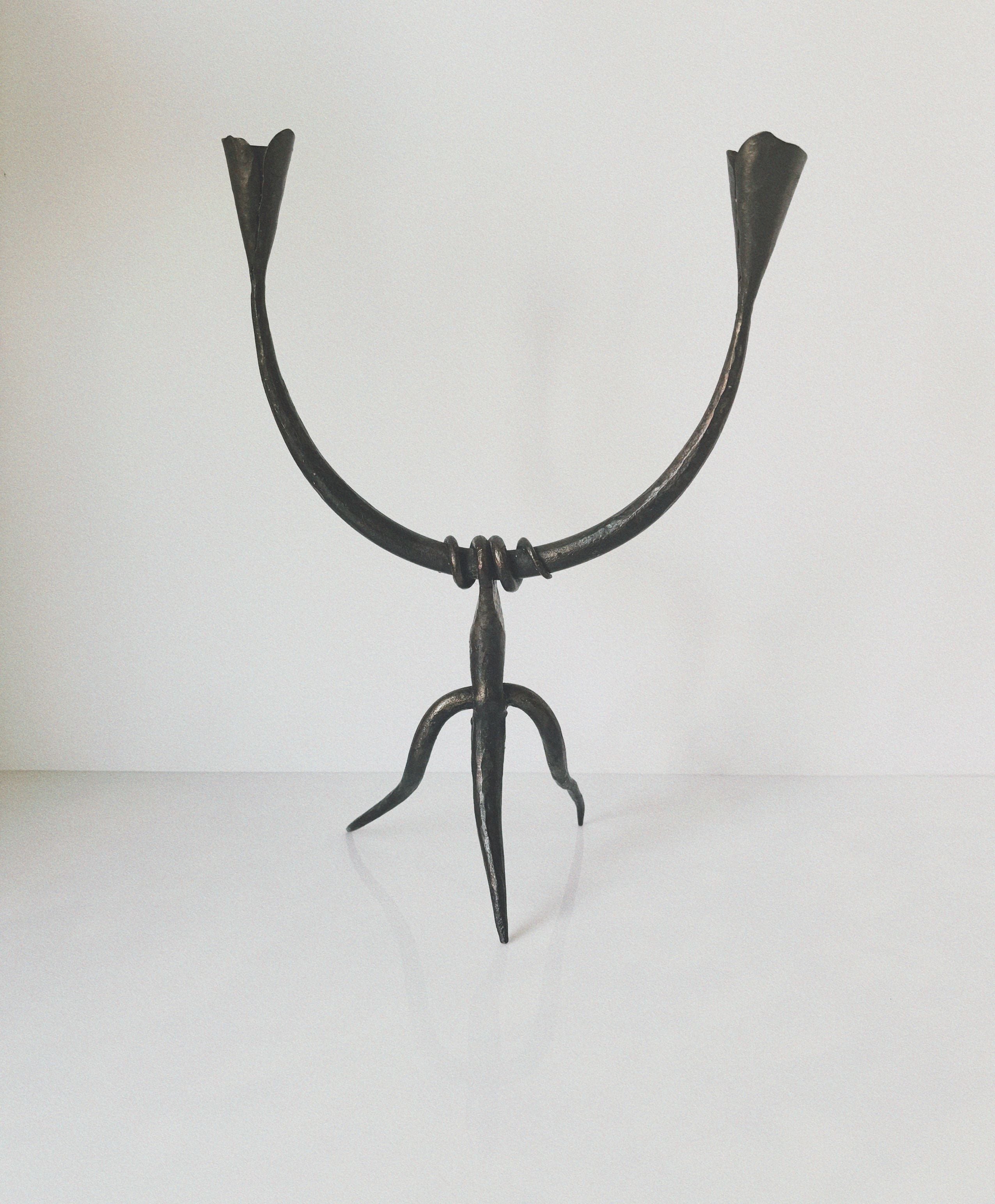 Metal Artisan Candleholder