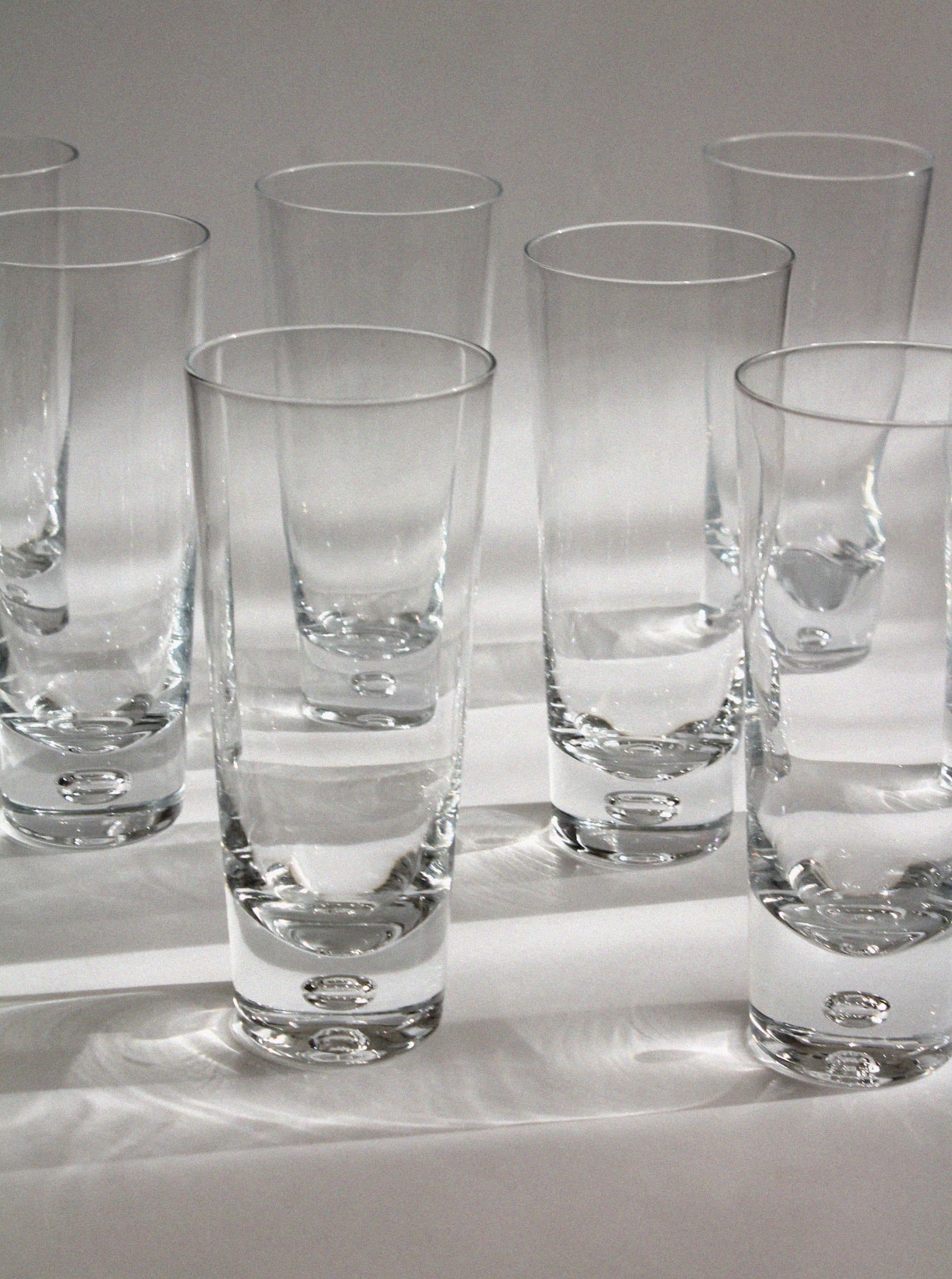 Scandinavian Bubble Tall Drinking Glasses Set