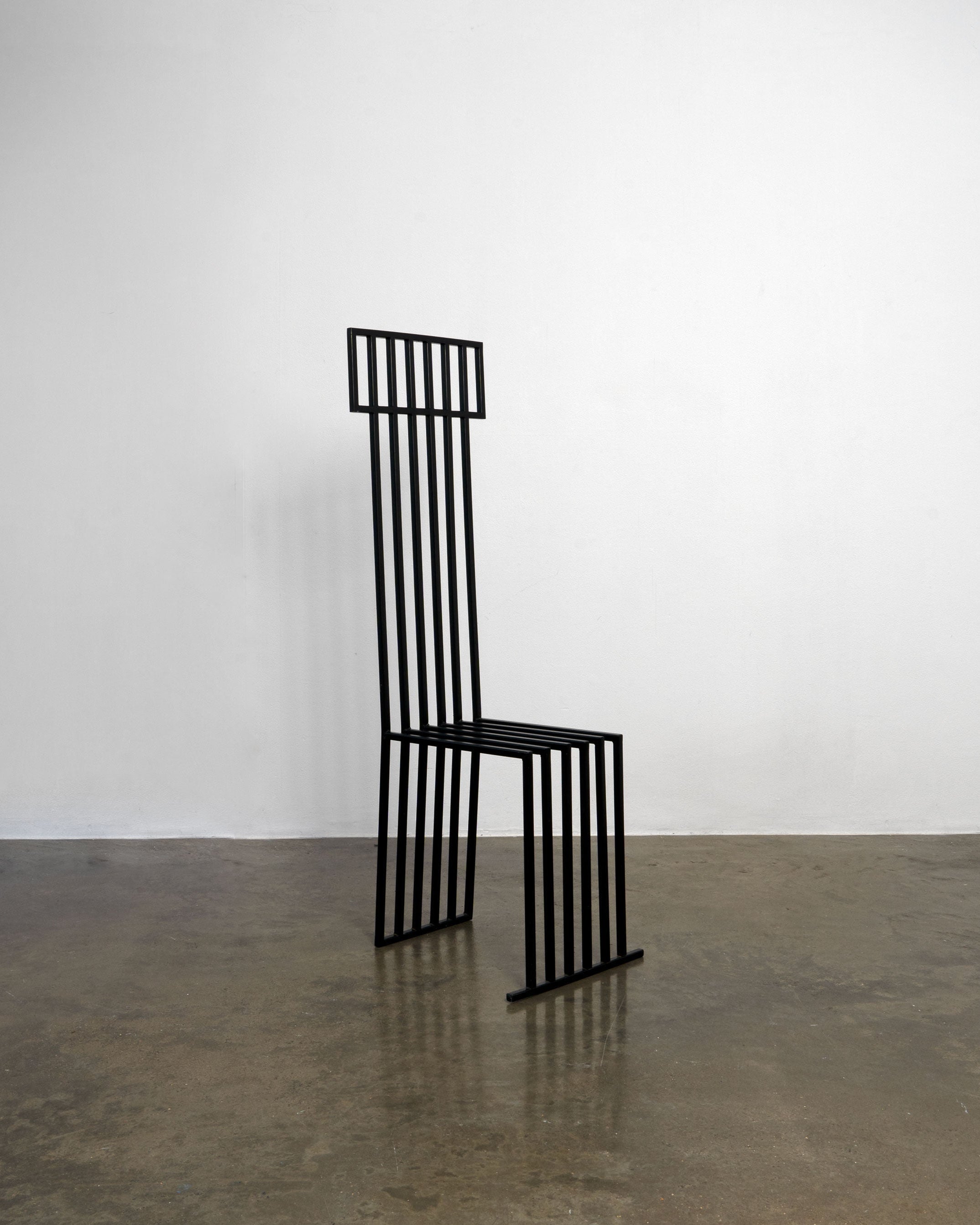 Postmodern Metalwork Throne Chair