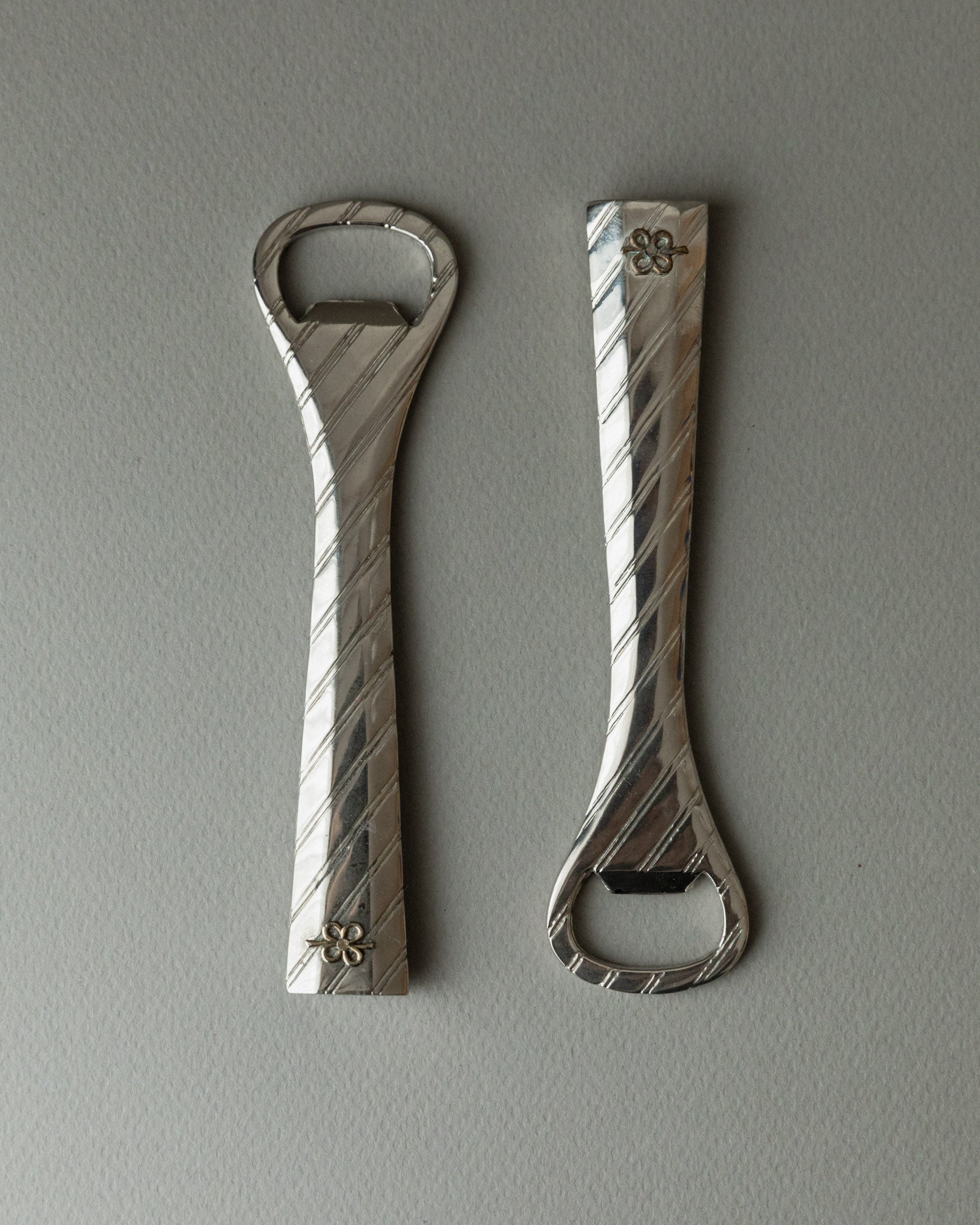 Set of Vintage Silver-plated Bottle Openers, Italy 60s